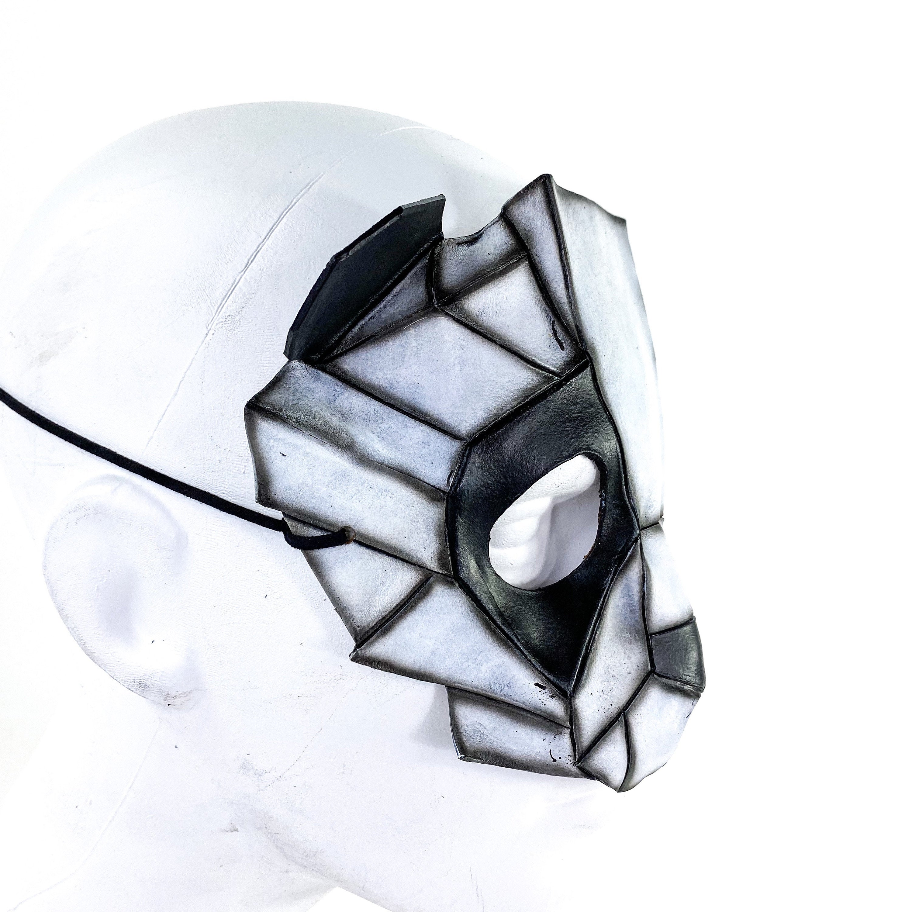 Geometric Panda Bear Leather Mask Rockwell Masks