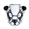 Geometric Panda Bear Leather Mask Rockwell Masks