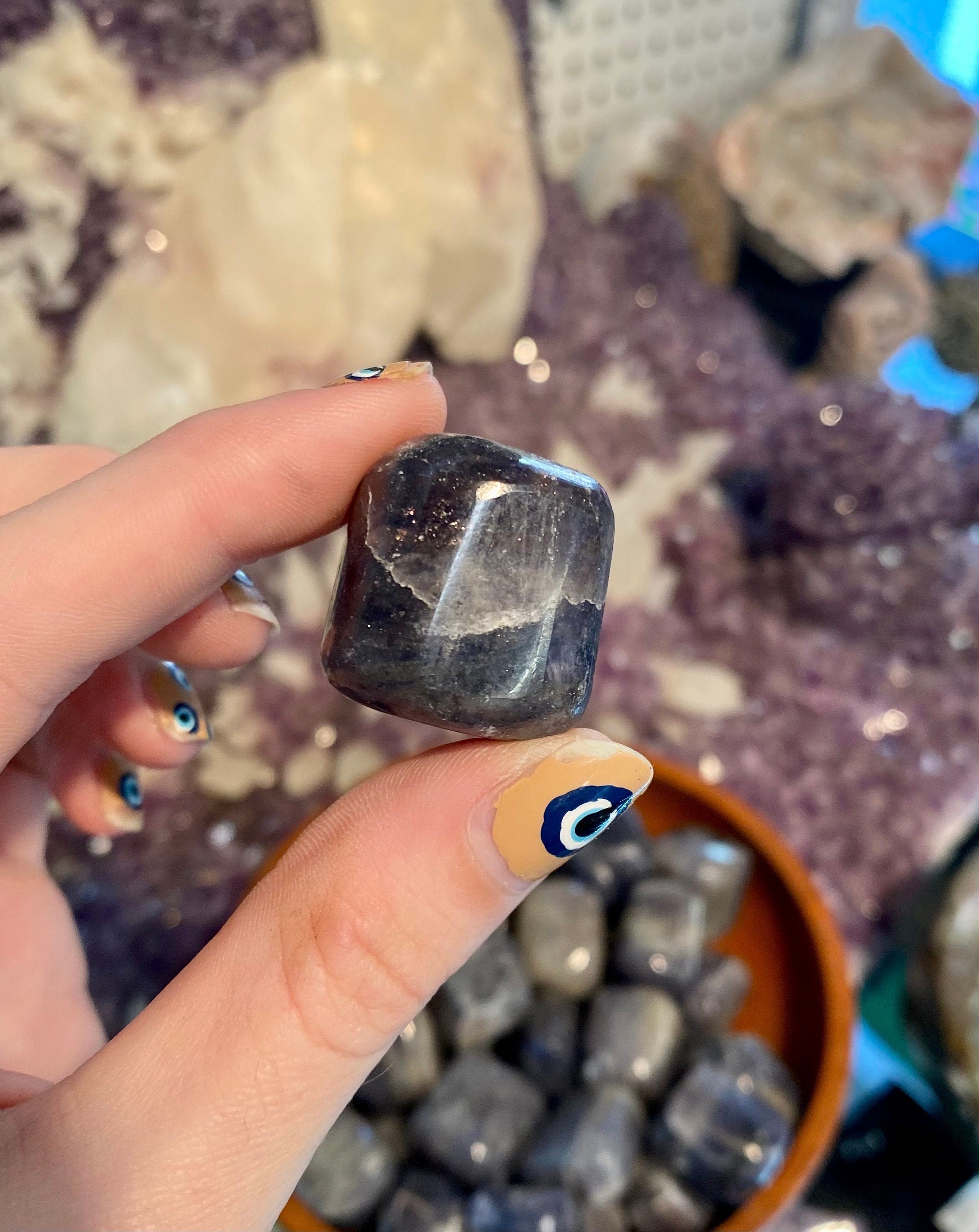 Iolite Tumbled Stone - Third Eye Curious Muse Crystals