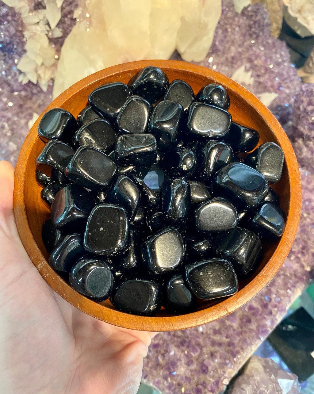 Obsidian Tumbled Stone - Protection Curious Muse Crystals