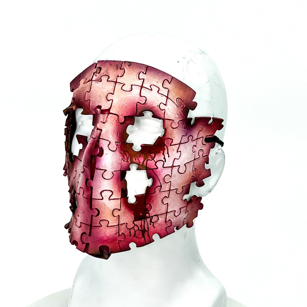 Flesh Puzzle Handmade Genuine Leather Mask Rockwell Masks