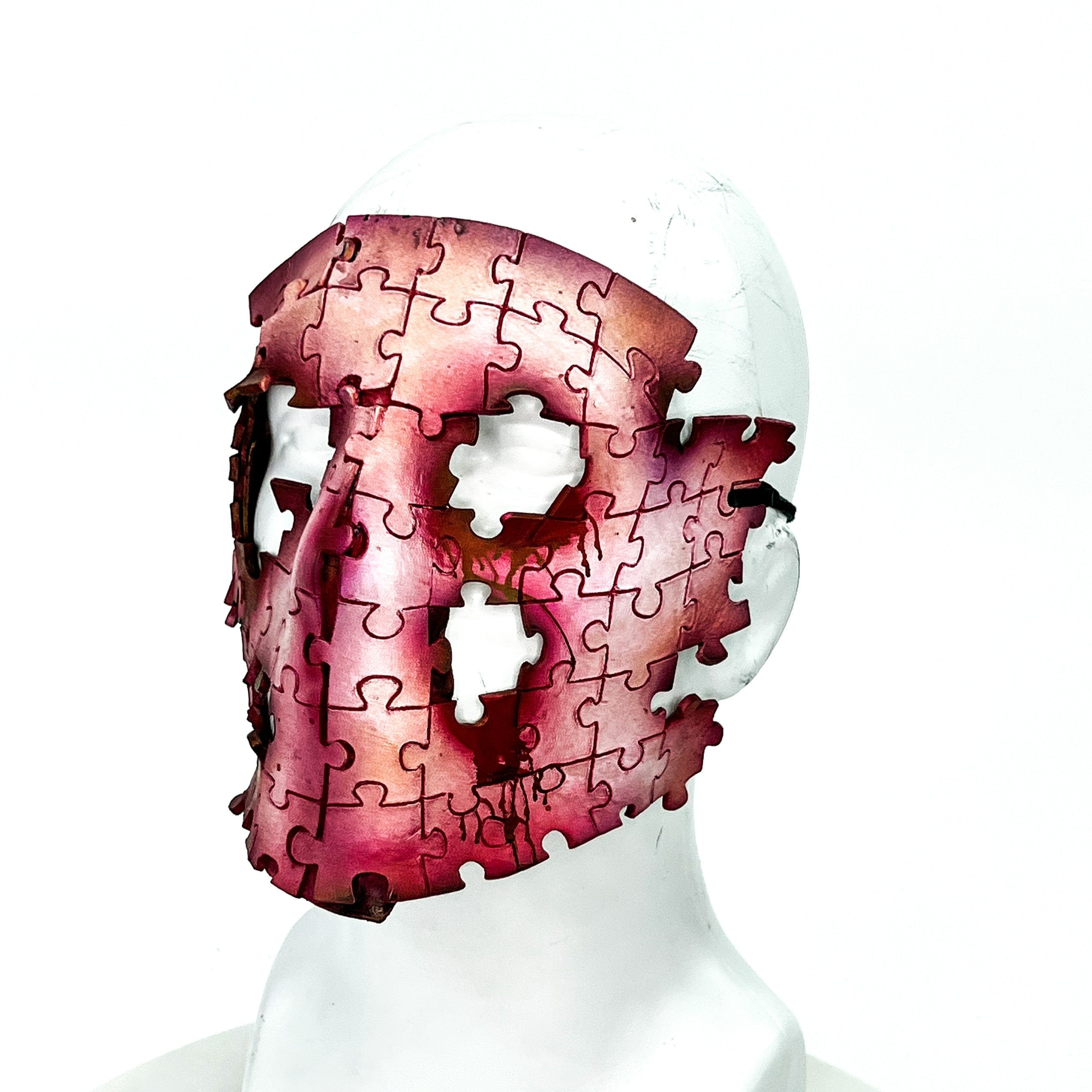 Flesh Puzzle Handmade Genuine Leather Mask Rockwell Masks