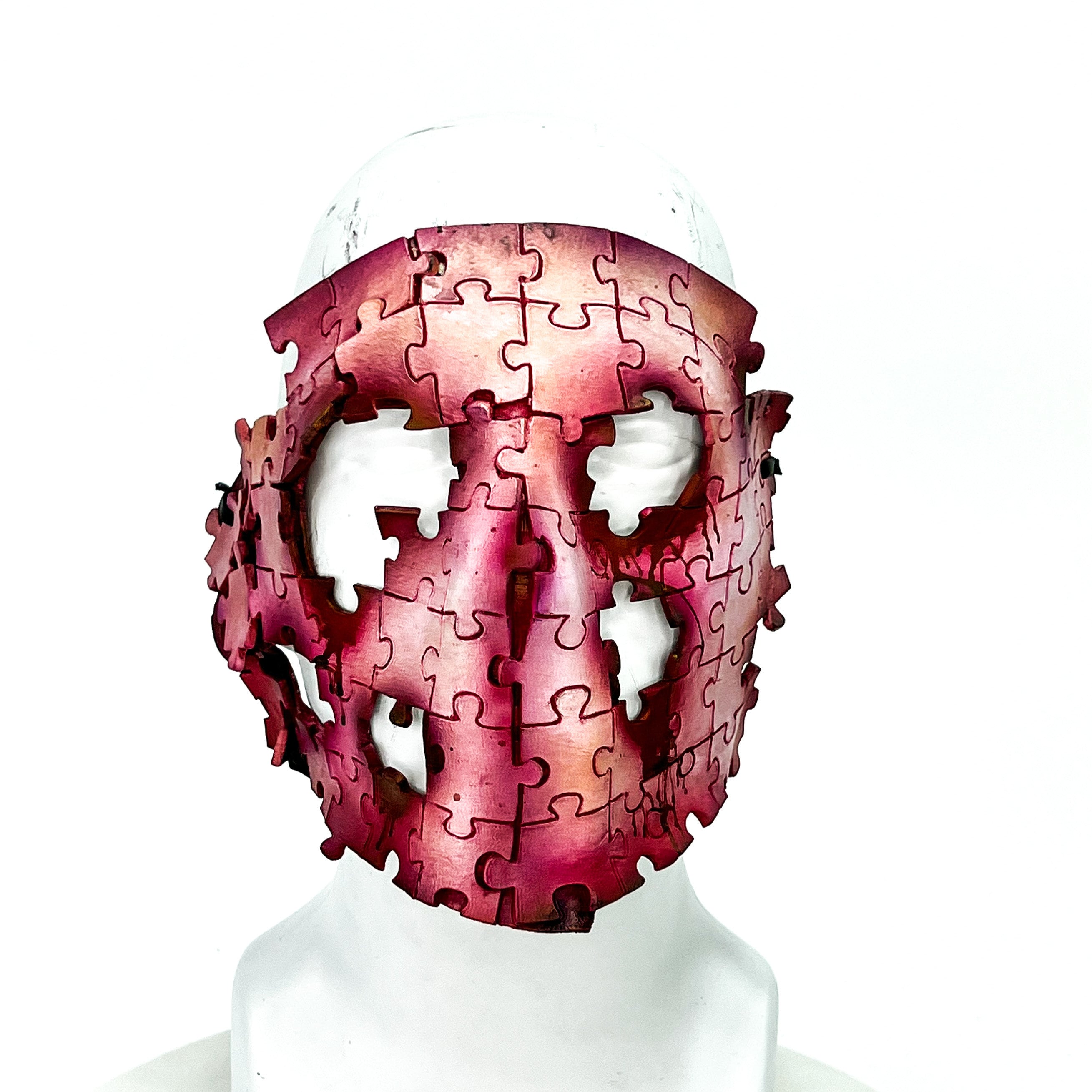 Flesh Puzzle Handmade Genuine Leather Mask Rockwell Masks