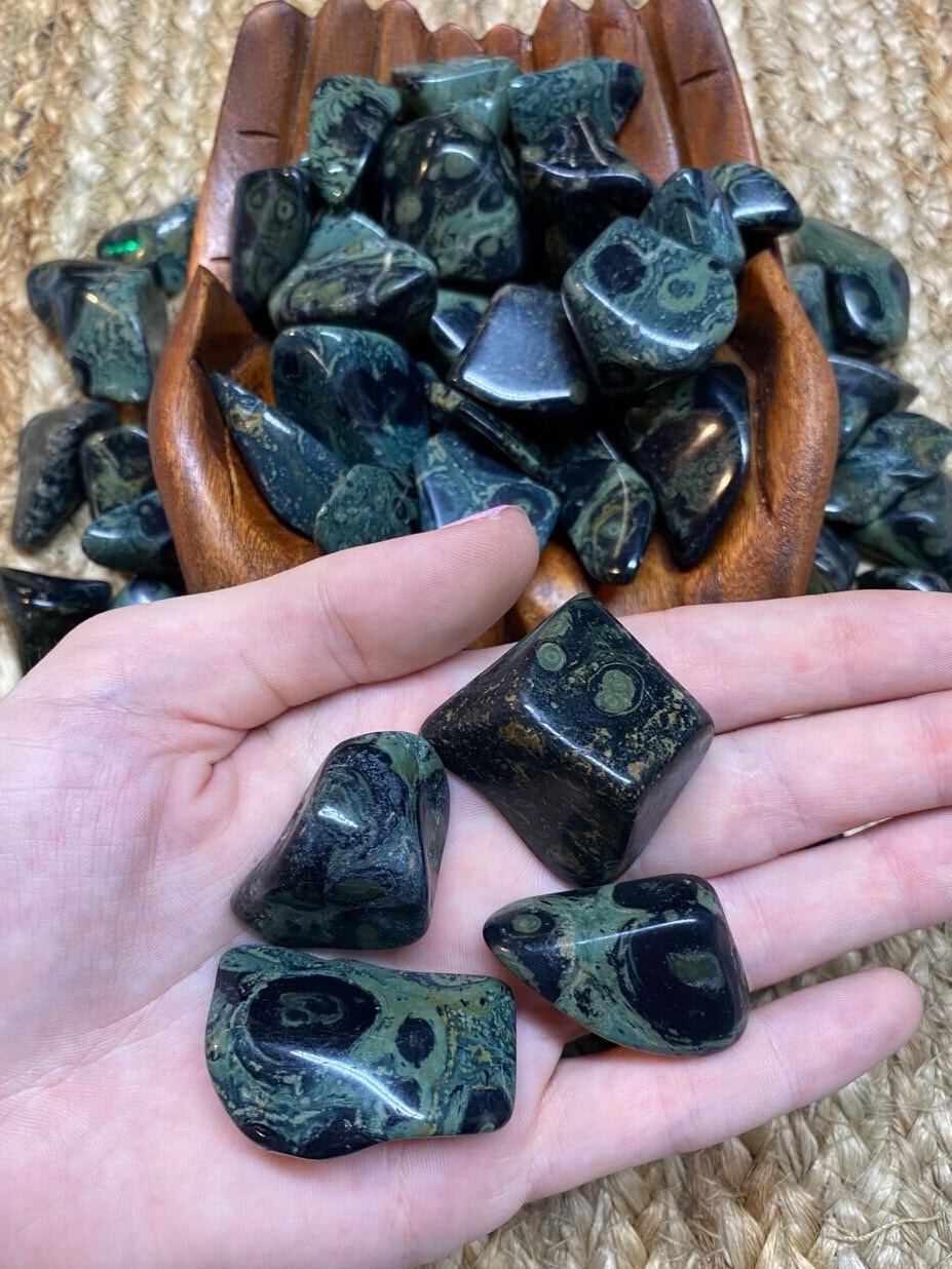 Kambaba Jasper Tumbled Stone Curious Muse Crystals