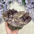 Amethyst with Calcite and Goethite | Brazil Curious Muse Crystals