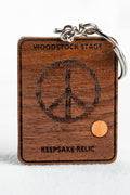 Hand Made Key Chains Including Piece of 1969 Woodstock Stage Peace Of Stage LLC
