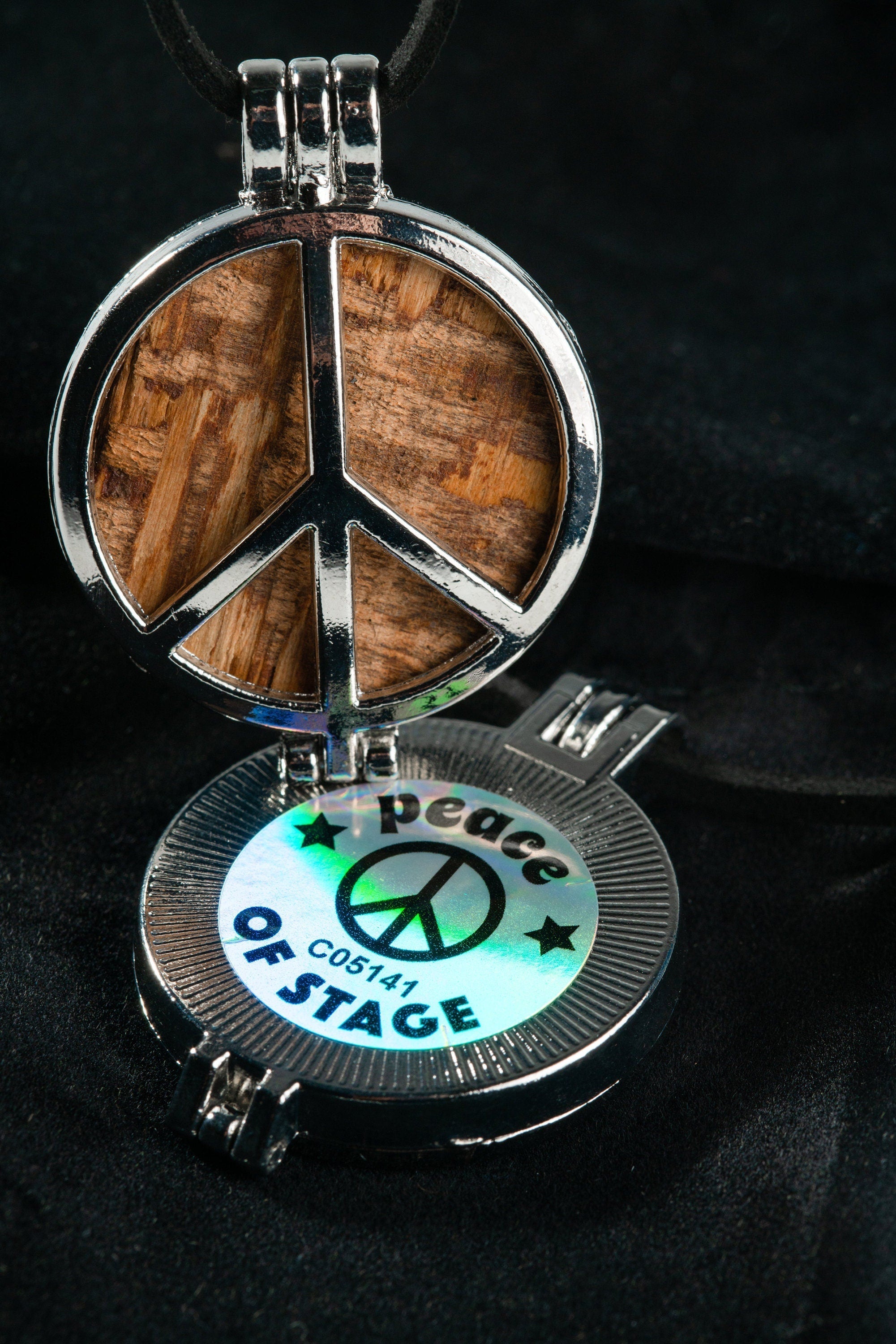 1969 Woodstock Stage Peace Sign Pendant Necklace Peace Of Stage LLC