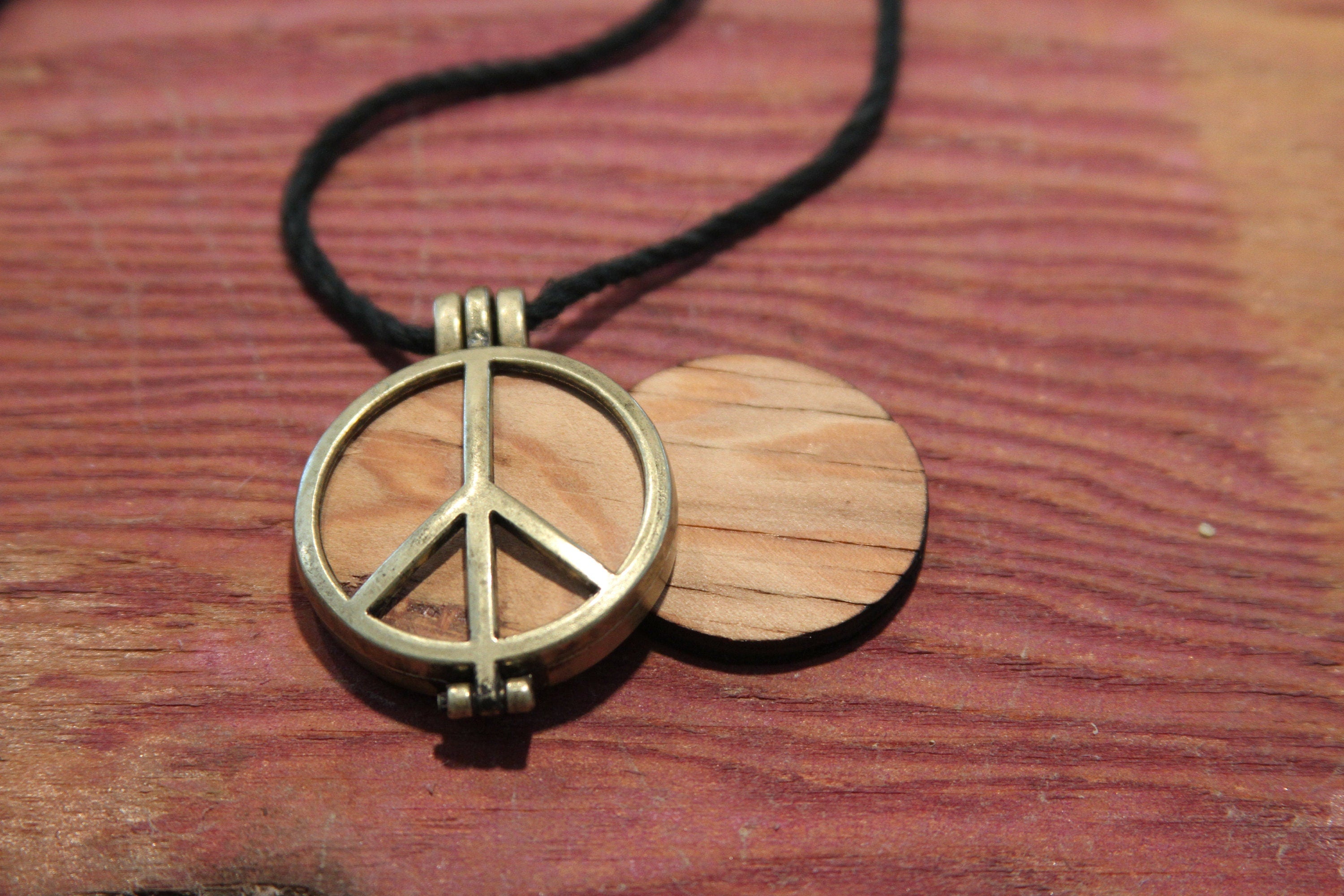 1969 Woodstock Stage Peace Sign Pendant Necklace Peace Of Stage LLC