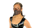 Fully Customizable and Personalizable Four Point Handcrafted Genuine Leather Mouth Riding Mask Rockwell Masks