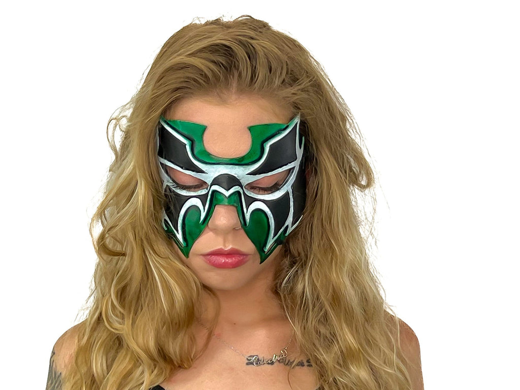 Super Hero Wrestling Mask Handmade Genuine Leather Mask Rockwell Masks
