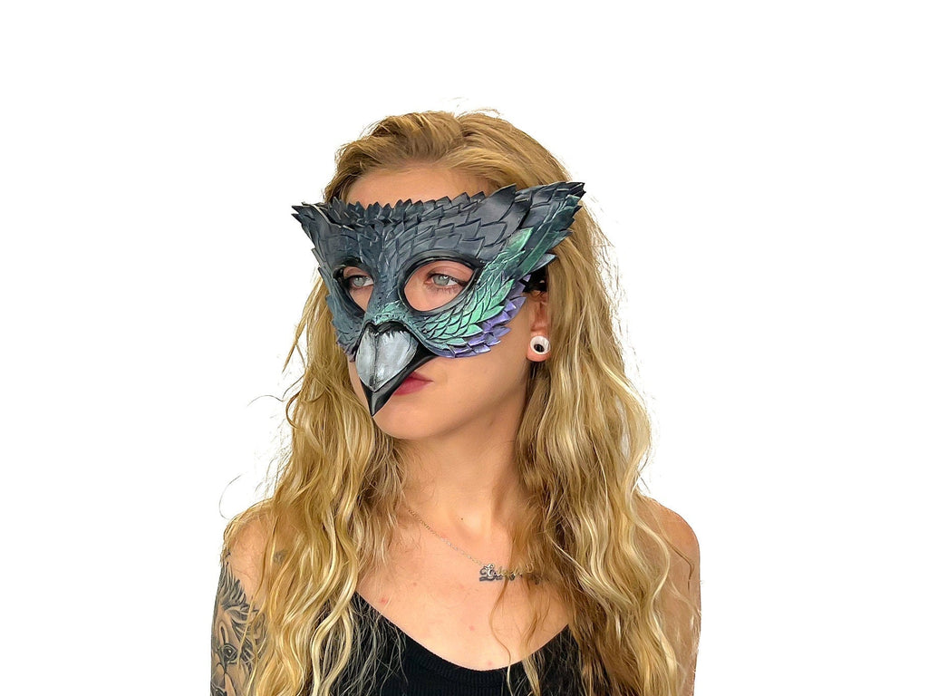 Pigeon Handmade Genuine Leather Mask Rockwell Masks