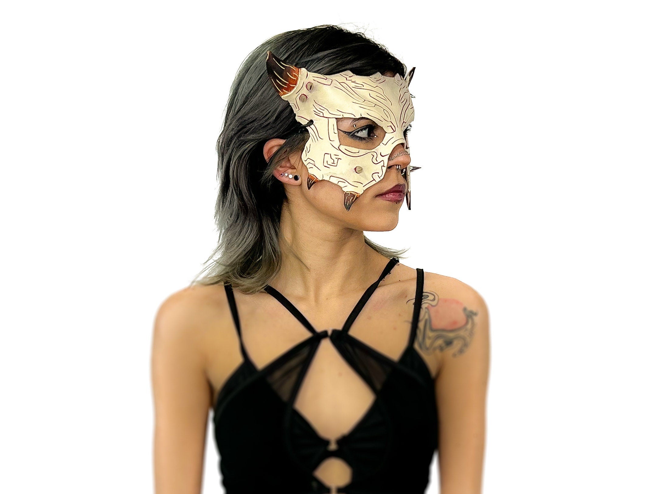 Handmade Genuine Leather Mask Rockwell Masks