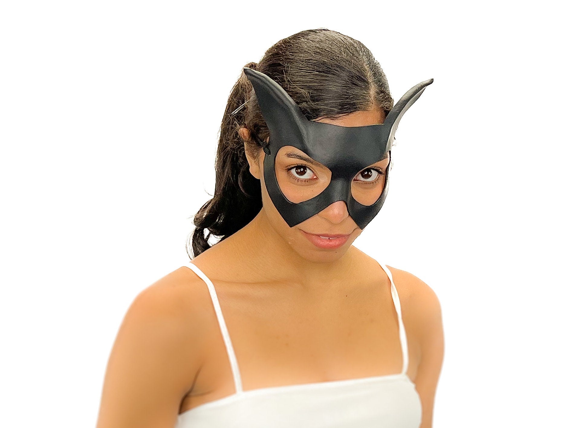 Handmade Genuine Leather Cat Mask Rockwell Masks