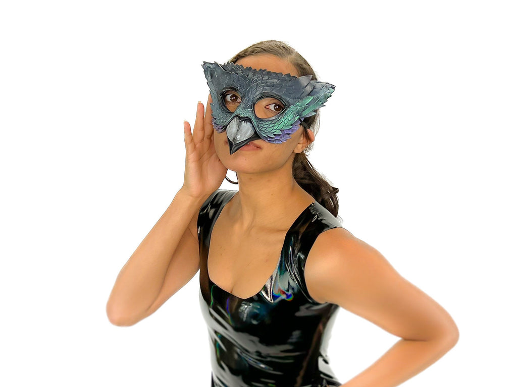 Pigeon Handmade Genuine Leather Mask Rockwell Masks