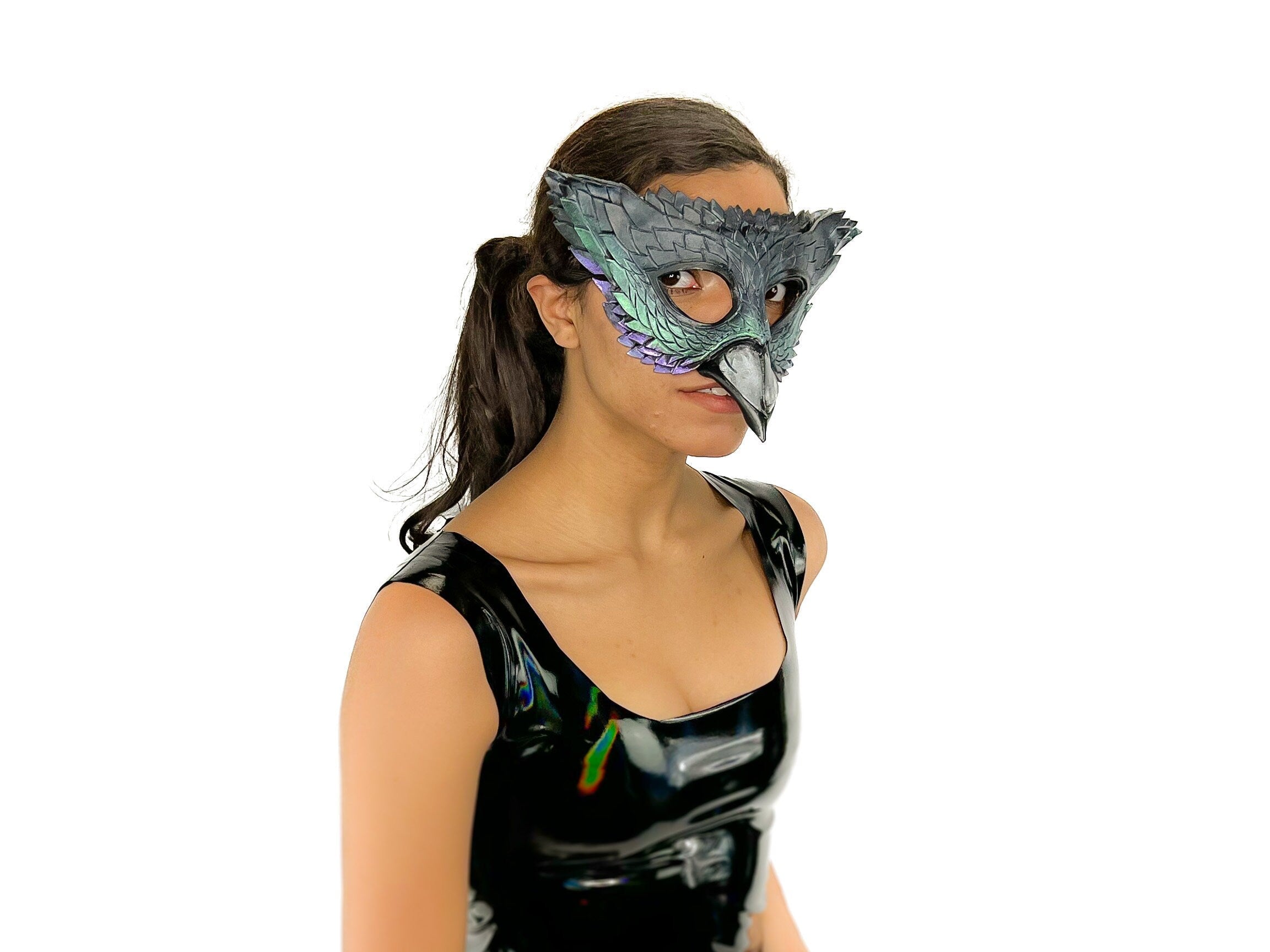 Pigeon Handmade Genuine Leather Mask Rockwell Masks