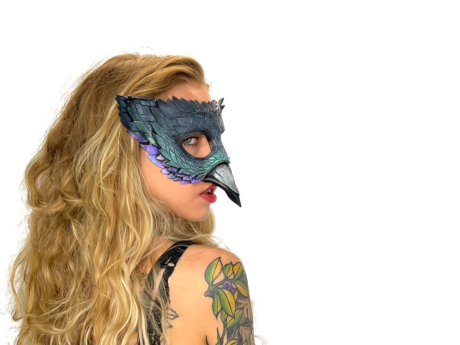 Pigeon Handmade Genuine Leather Mask Rockwell Masks