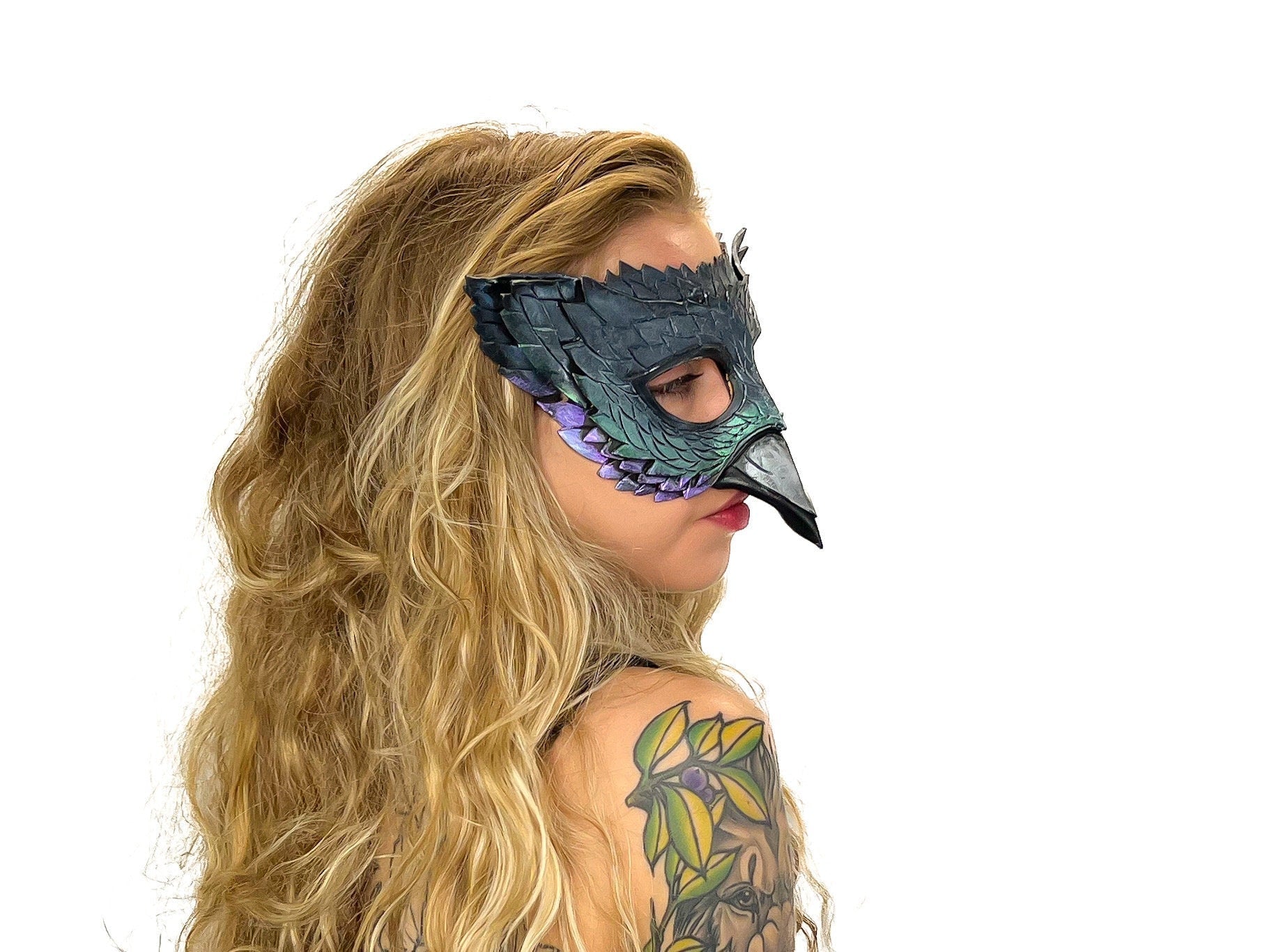 Pigeon Handmade Genuine Leather Mask Rockwell Masks