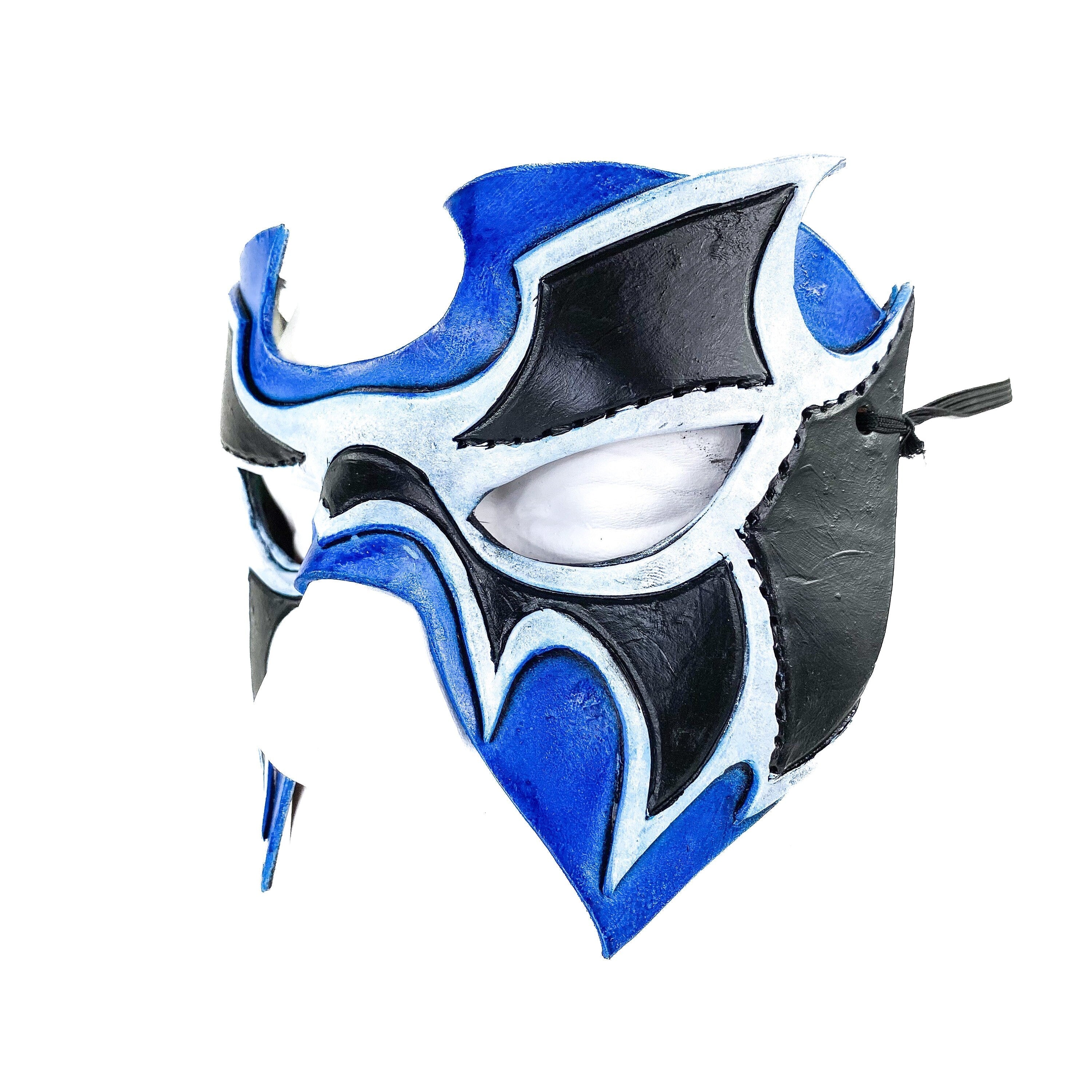 Super Hero Wrestling Mask Handmade Genuine Leather Mask Rockwell Masks