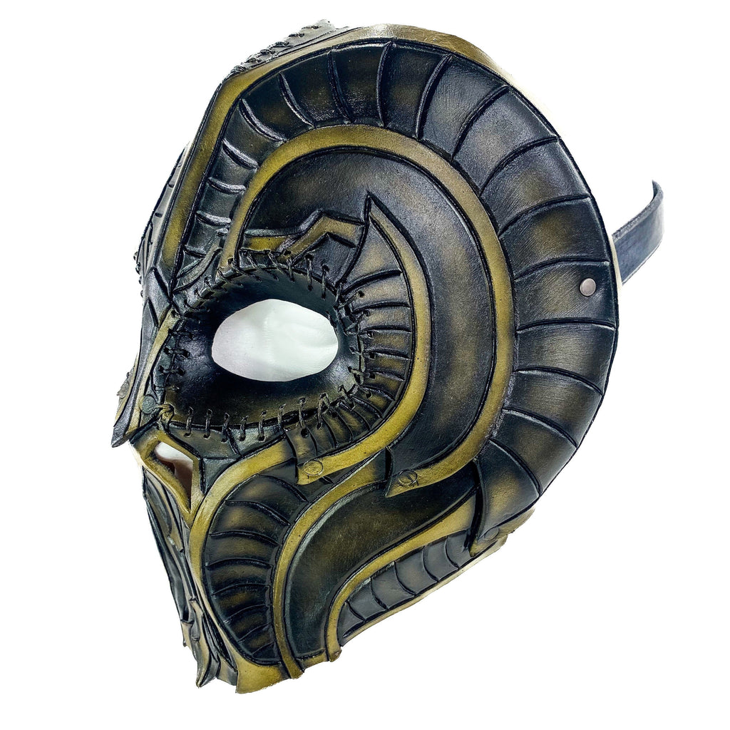 Handmade Genuine Leather Mask in Natural Colors Rockwell Masks
