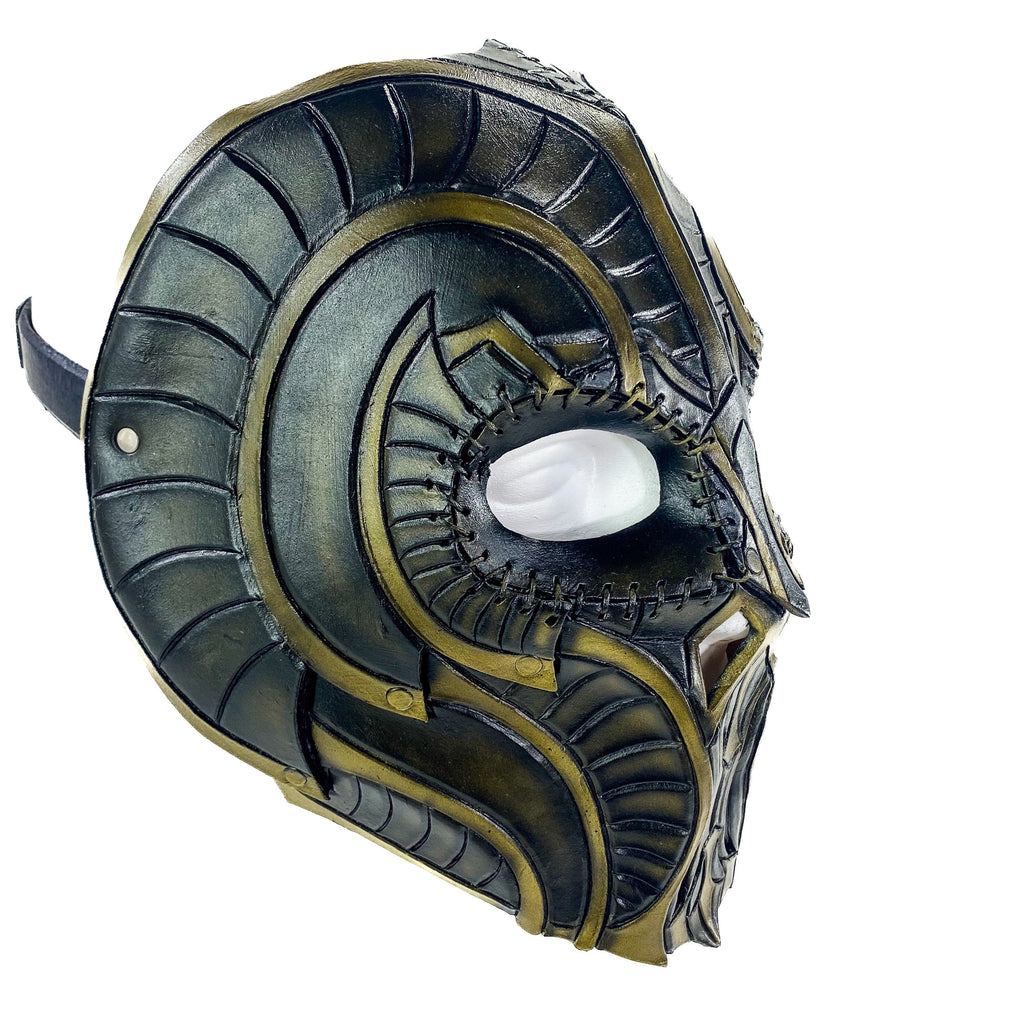 Handmade Genuine Leather Mask in Natural Colors Rockwell Masks