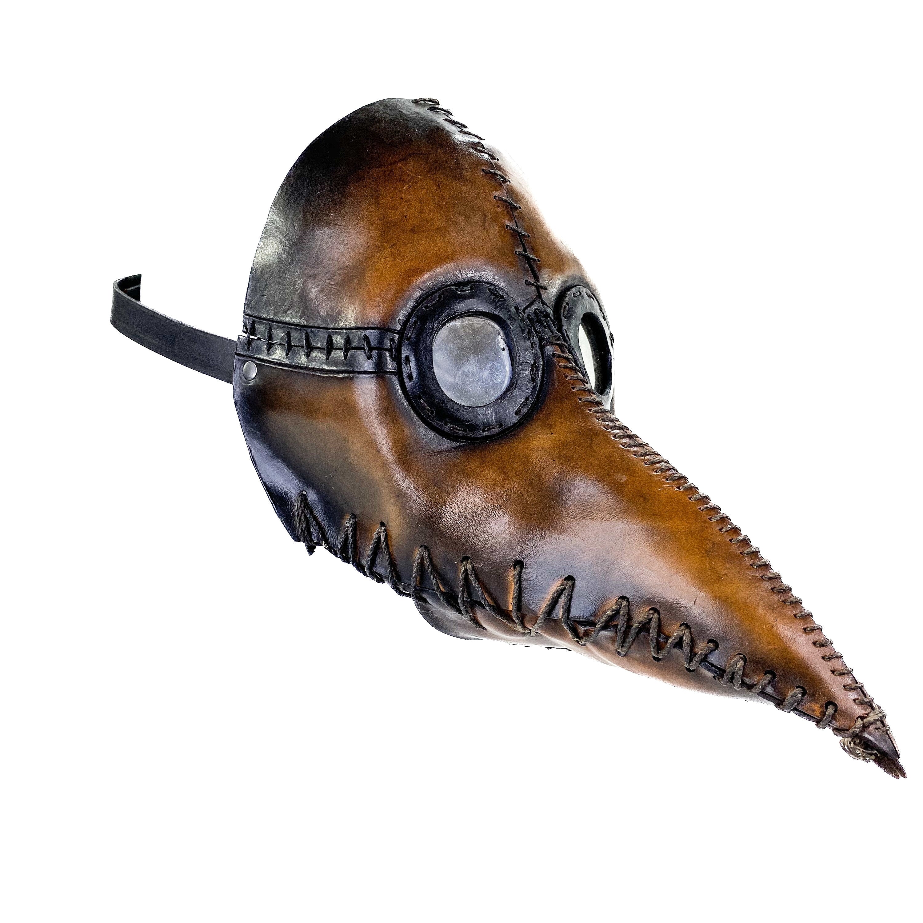 Plague Doctor Handmade Genuine Leather Mask Rockwell Masks