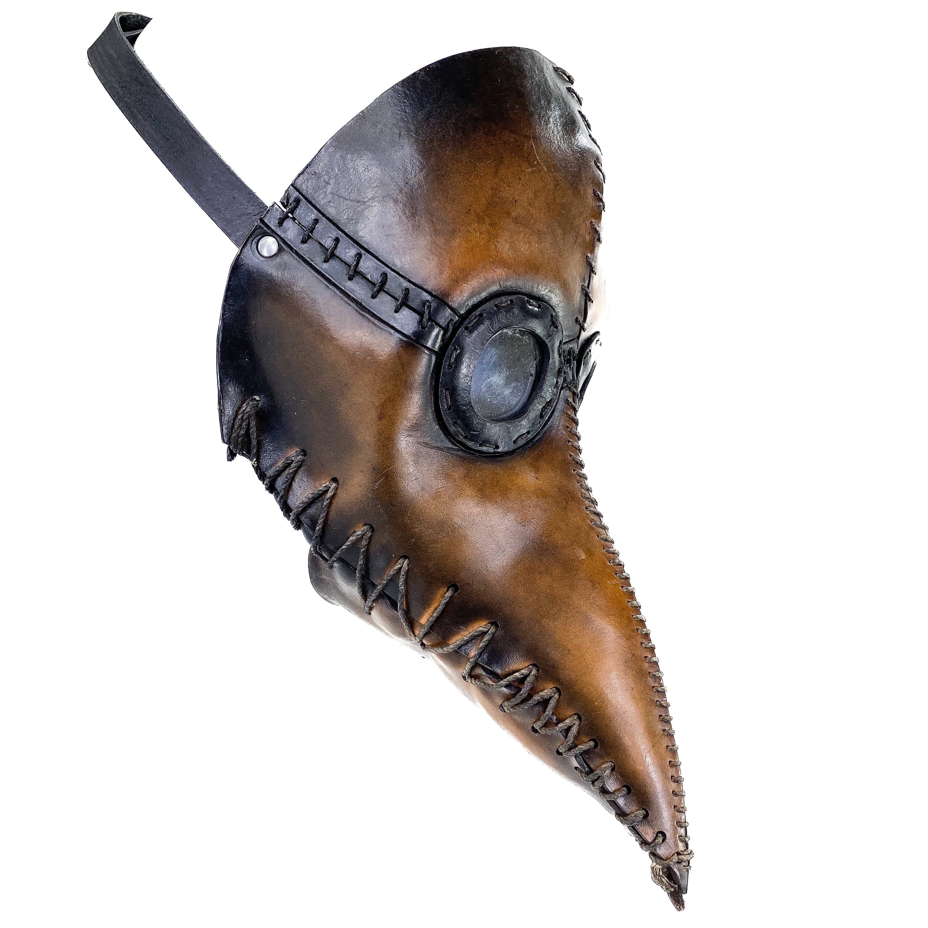 Plague Doctor Handmade Genuine Leather Mask Rockwell Masks