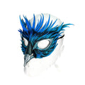 Layered Blue Phoenix Handmade Genuine Leather Mask Rockwell Masks
