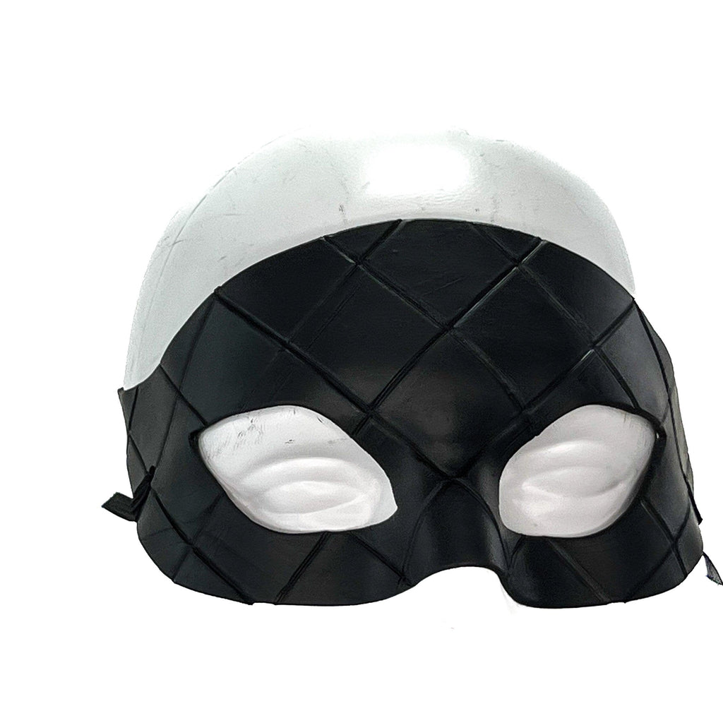 Masquerade Handmade Genuine Leather Mask in Black for Masquerades Halloween or Cosplay Rockwell Masks