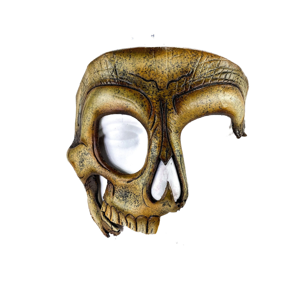 Handcrafted Genuine Leather Skull Phantom of the Opera Style Mask Rockwell Masks