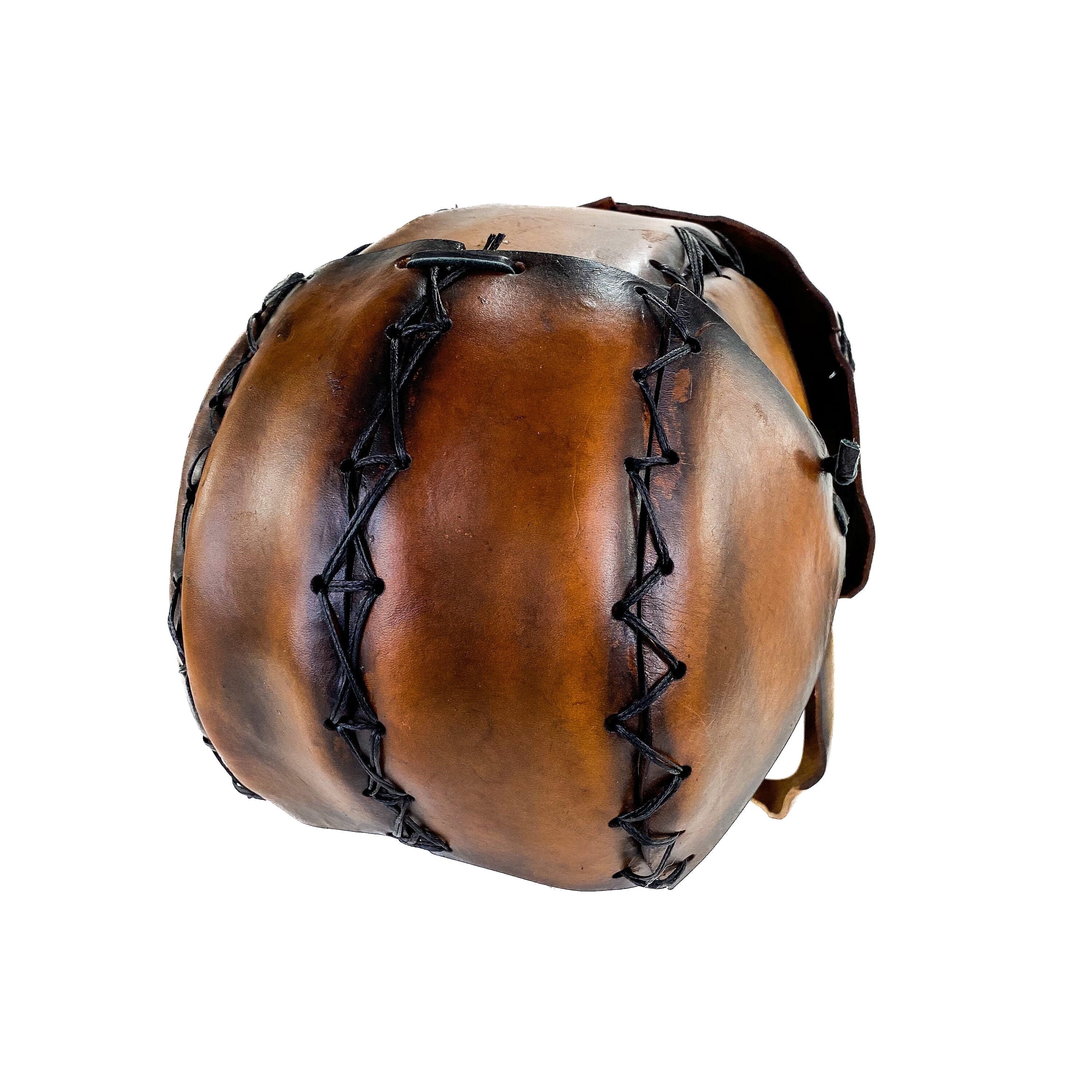 The Toy  - Handmade Leather Mask with Pull Ties Rockwell Masks