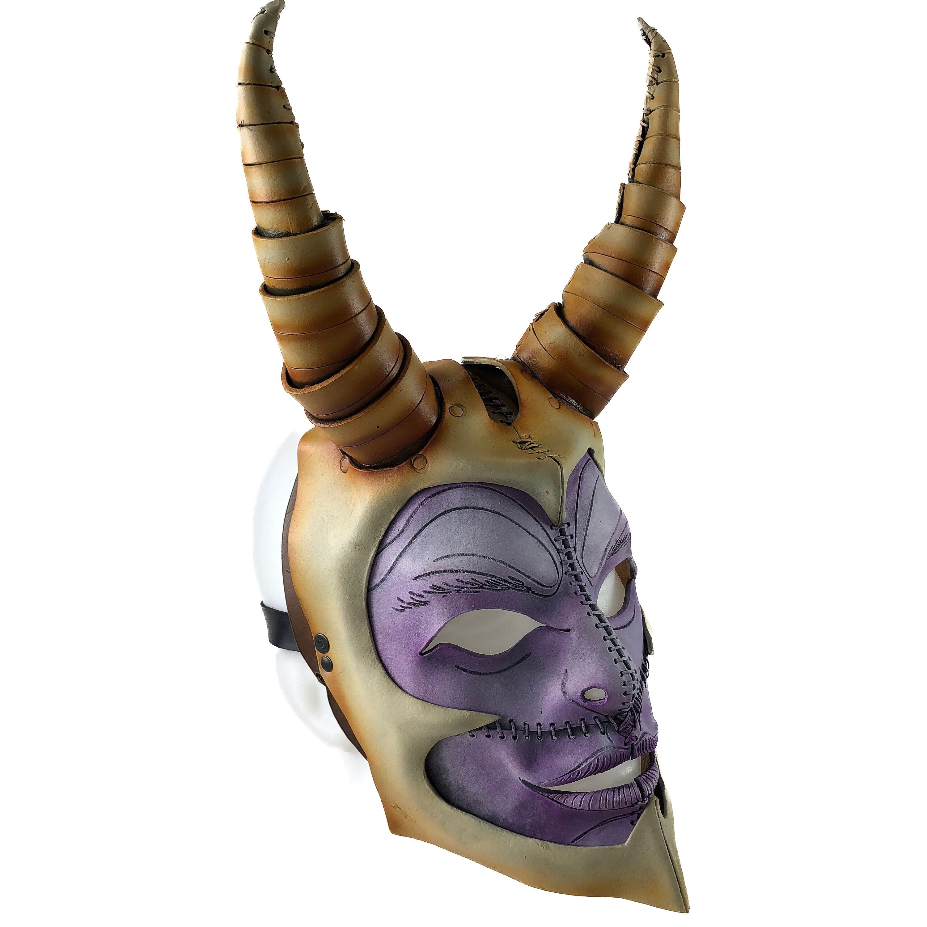 Warhammer Handmade Genuine Leather Mask Rockwell Masks