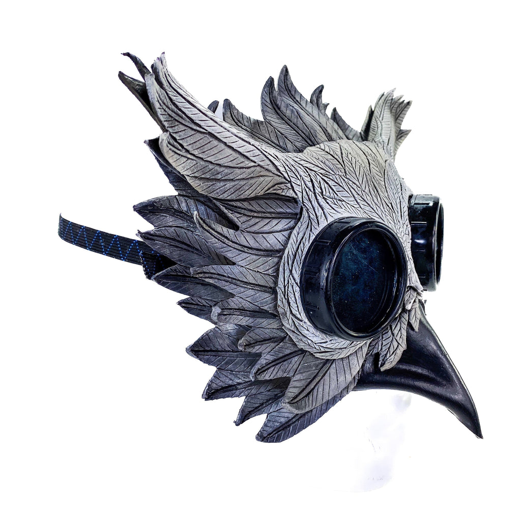 Horned Owl Goggles Handmade Genuine Leather Mask Rockwell Masks
