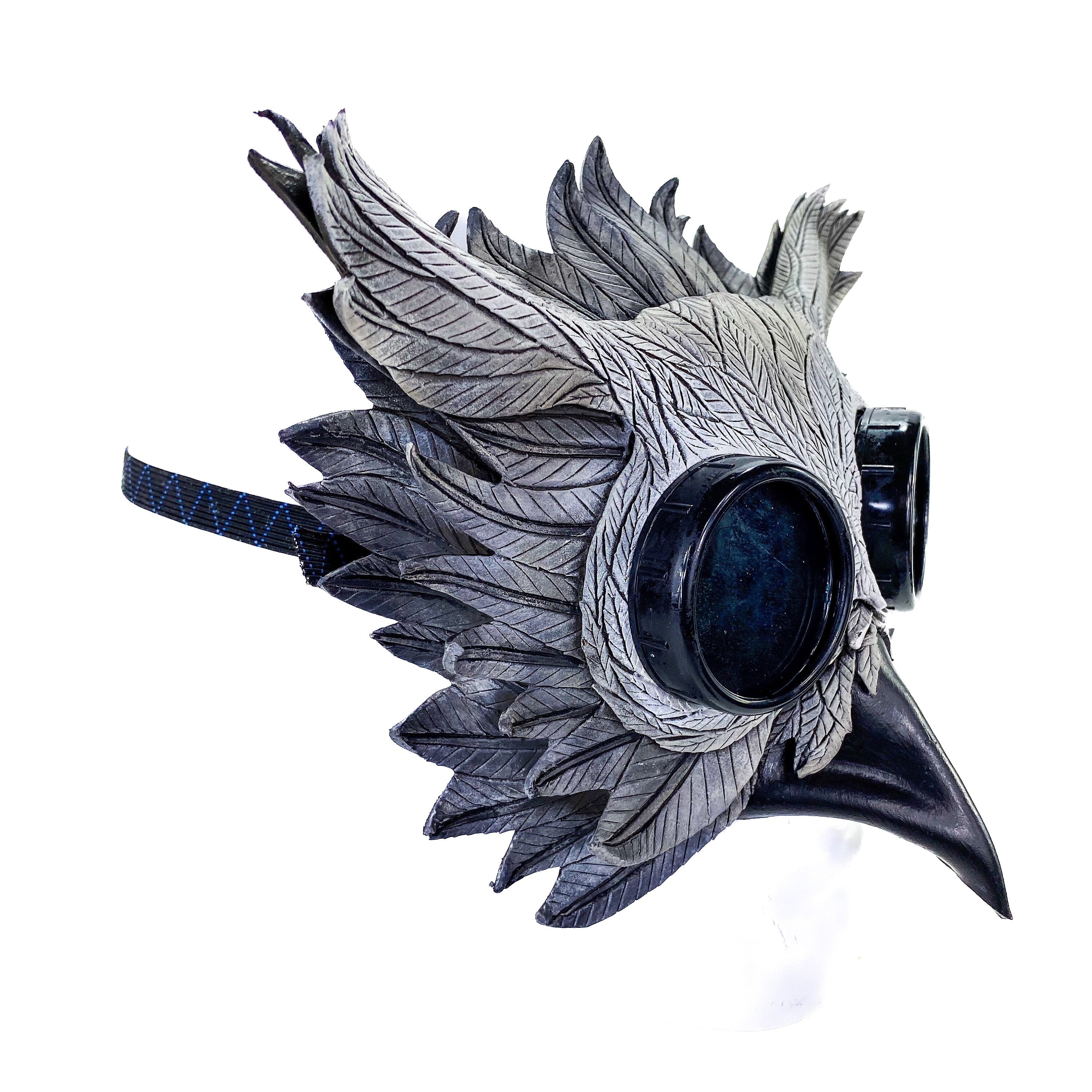 Horned Owl Goggles Handmade Genuine Leather Mask Rockwell Masks