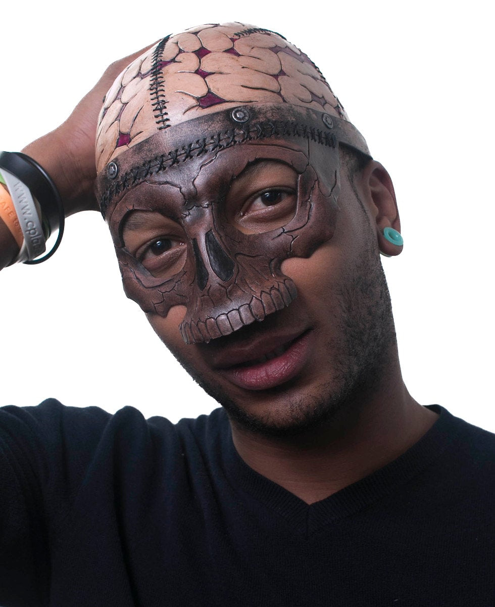 Frank's Brain Handmade Genuine Leather Mask Rockwell Masks