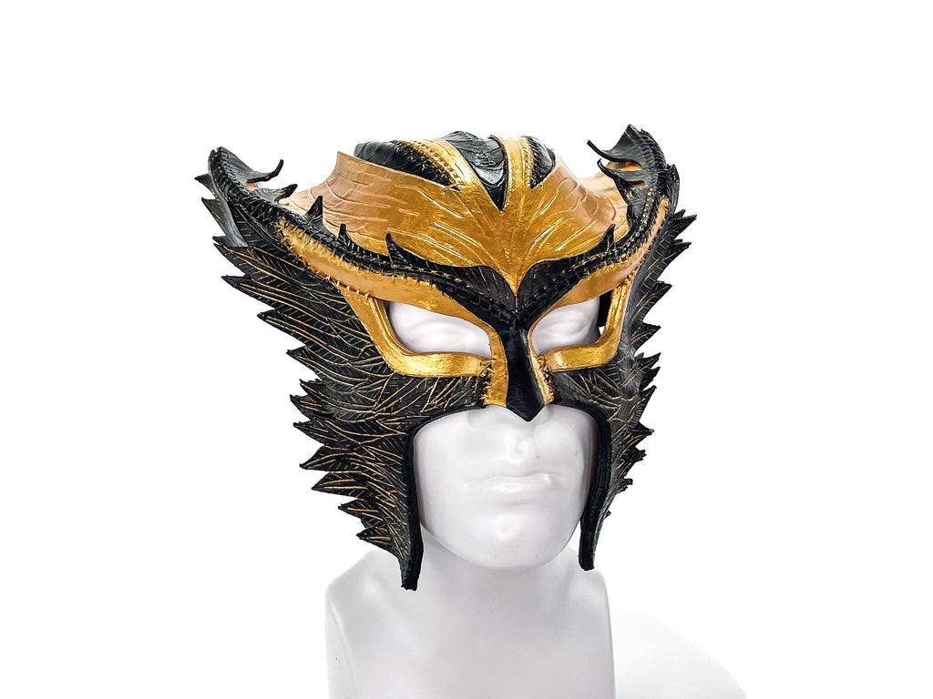 Winged Helmet Genuine Leather Mask Rockwell Masks