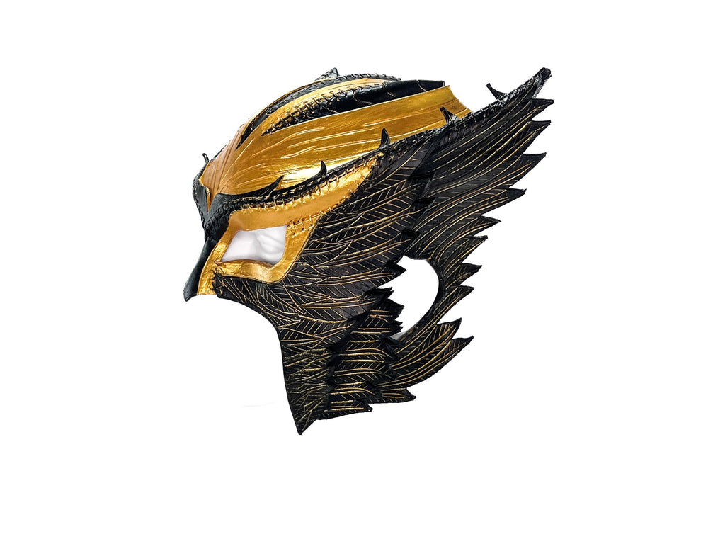 Winged Helmet Genuine Leather Mask Rockwell Masks