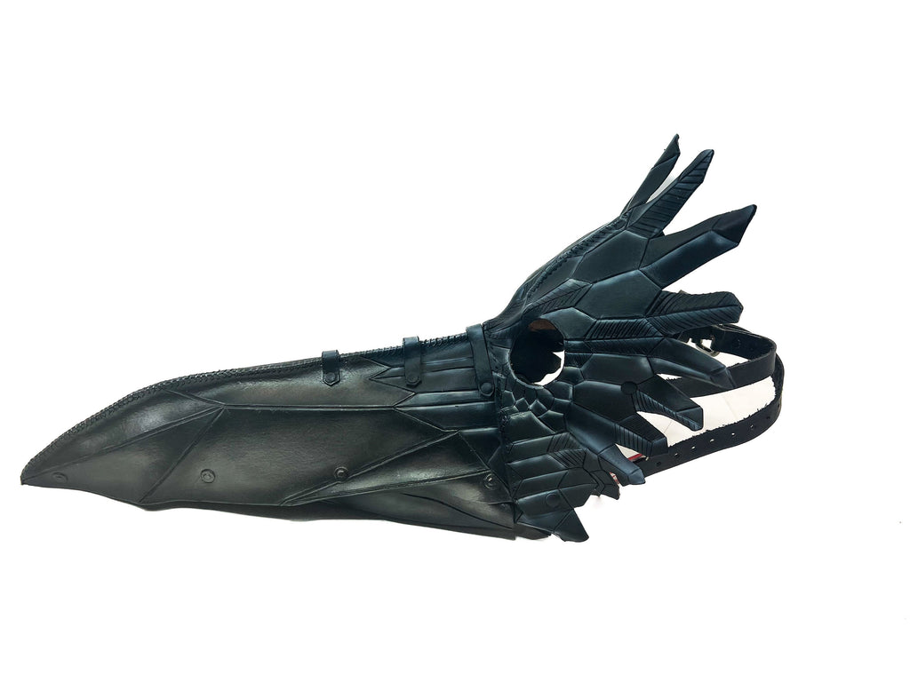 Large Raven Plague Doctor Handmade Genuine Leather Mask Rockwell Masks