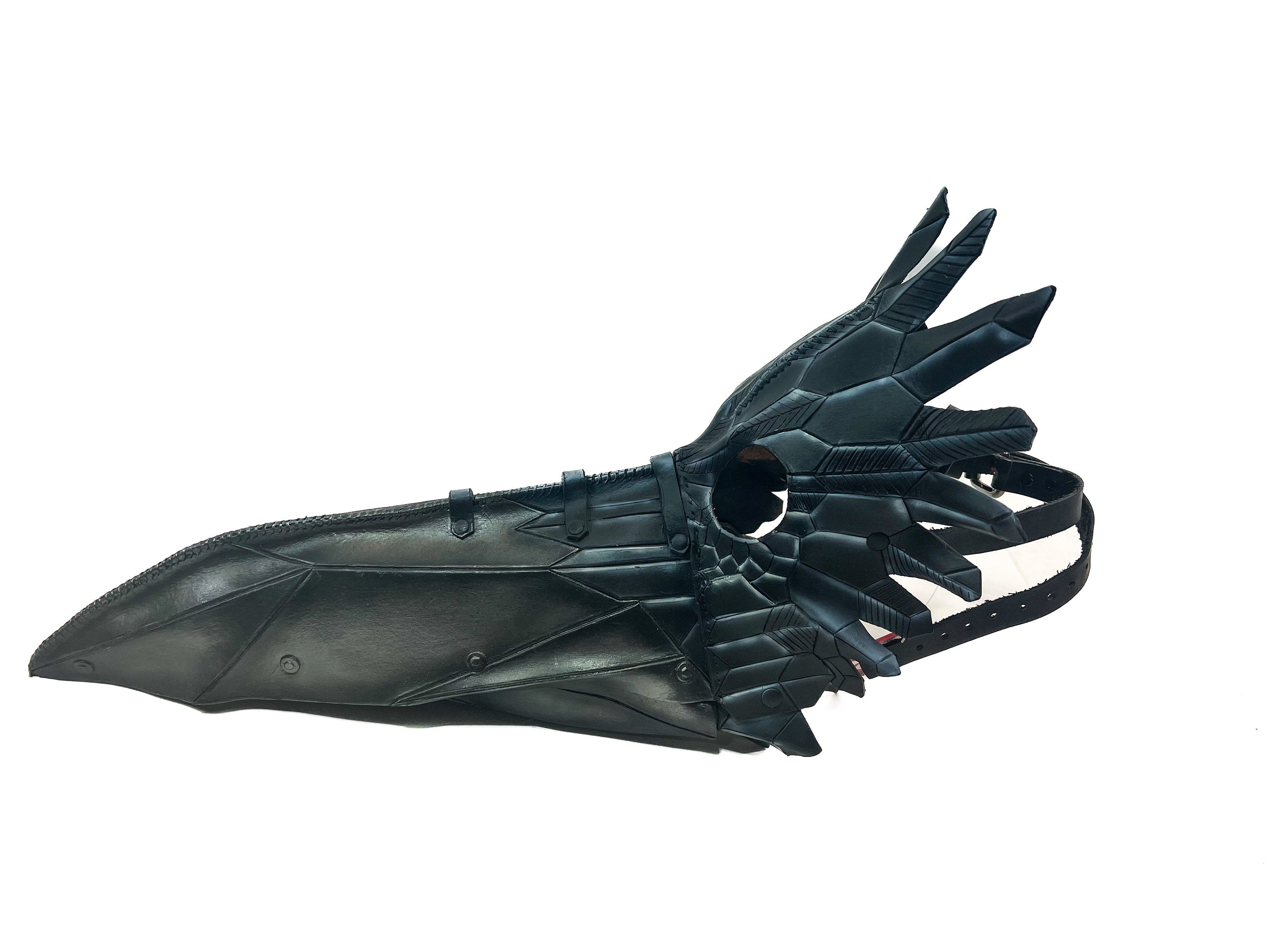 Large Raven Plague Doctor Handmade Genuine Leather Mask Rockwell Masks