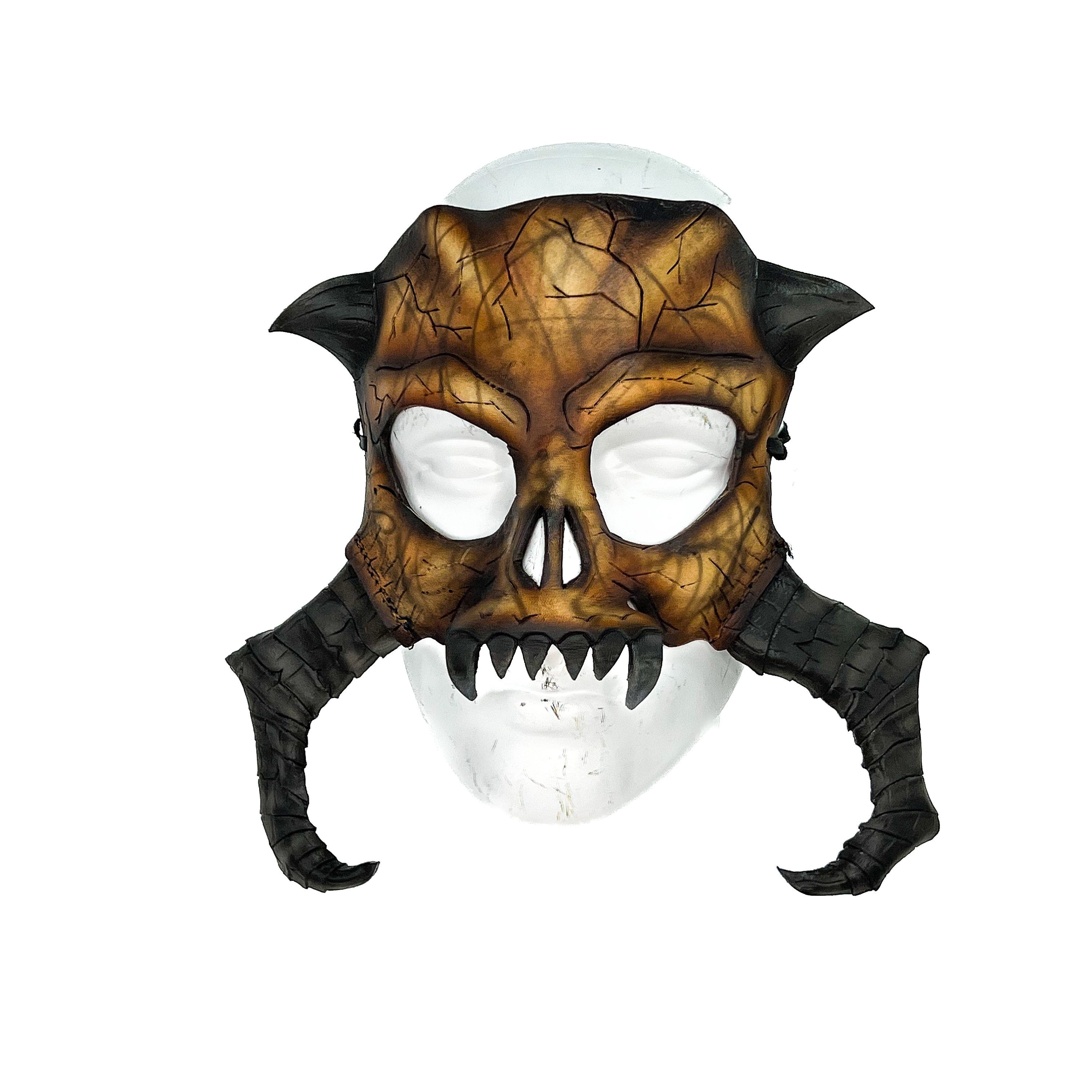 Beast Skull Handmade Genuine Leather Mask Rockwell Masks