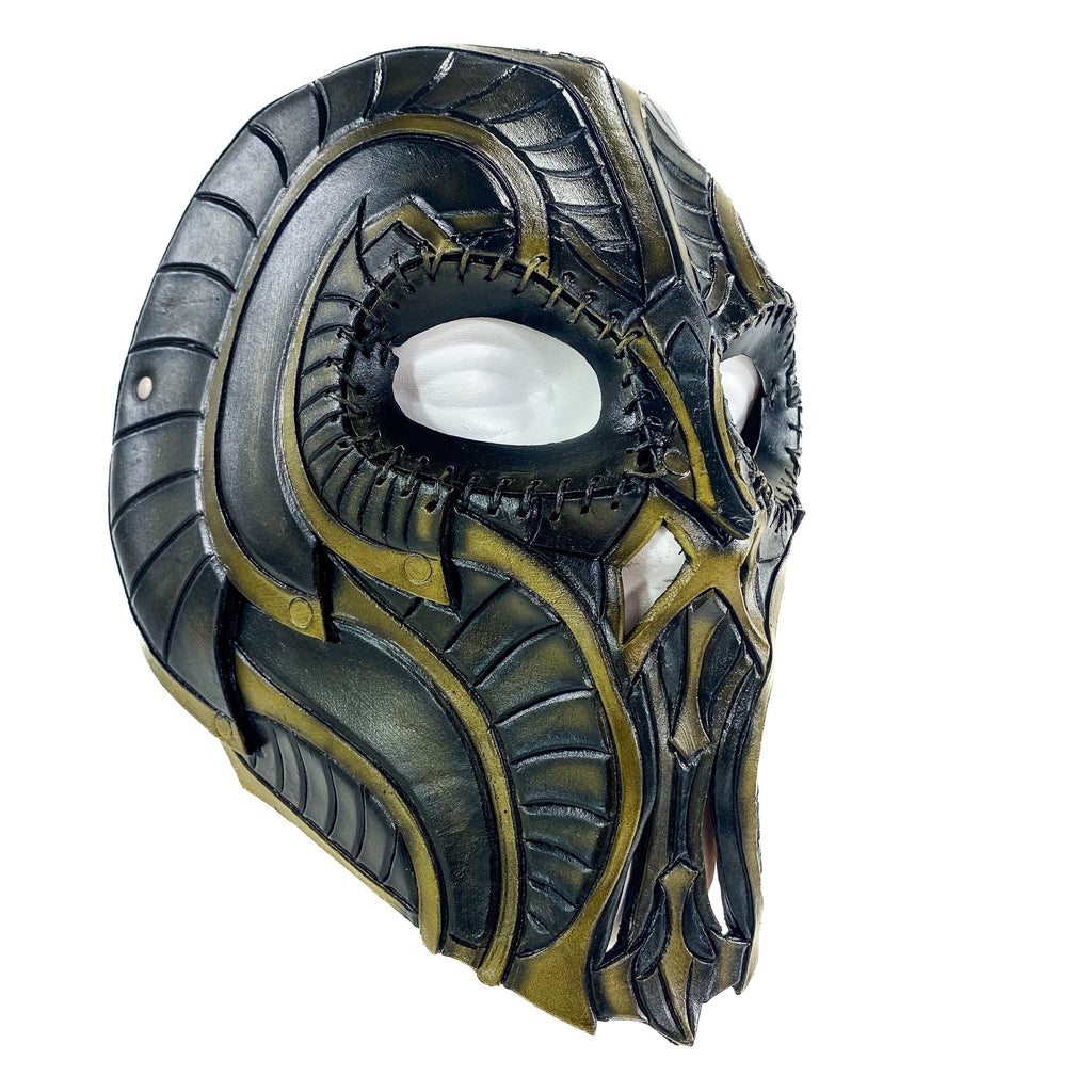 Handmade Genuine Leather Mask in Natural Colors Rockwell Masks