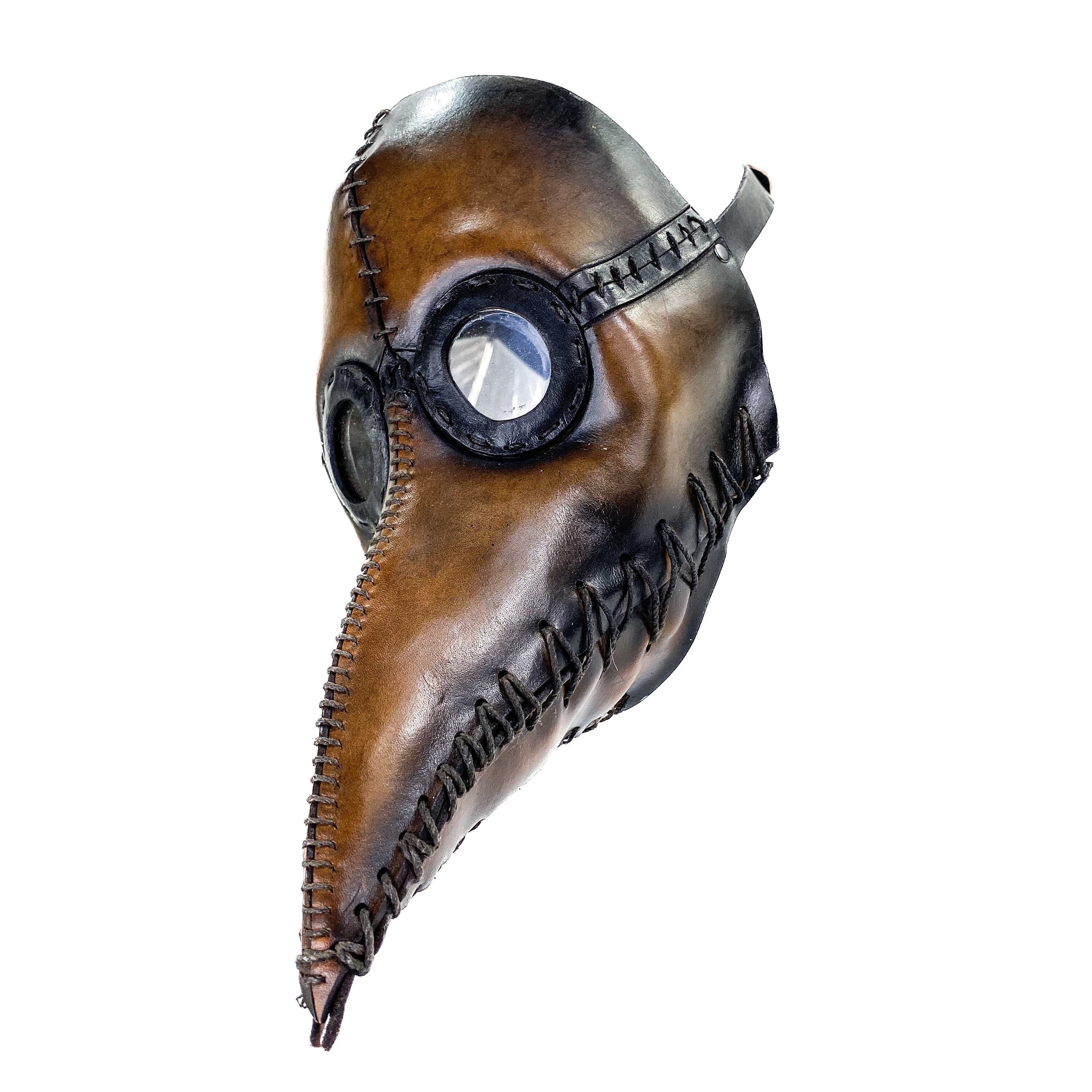 Plague Doctor Handmade Genuine Leather Mask Rockwell Masks