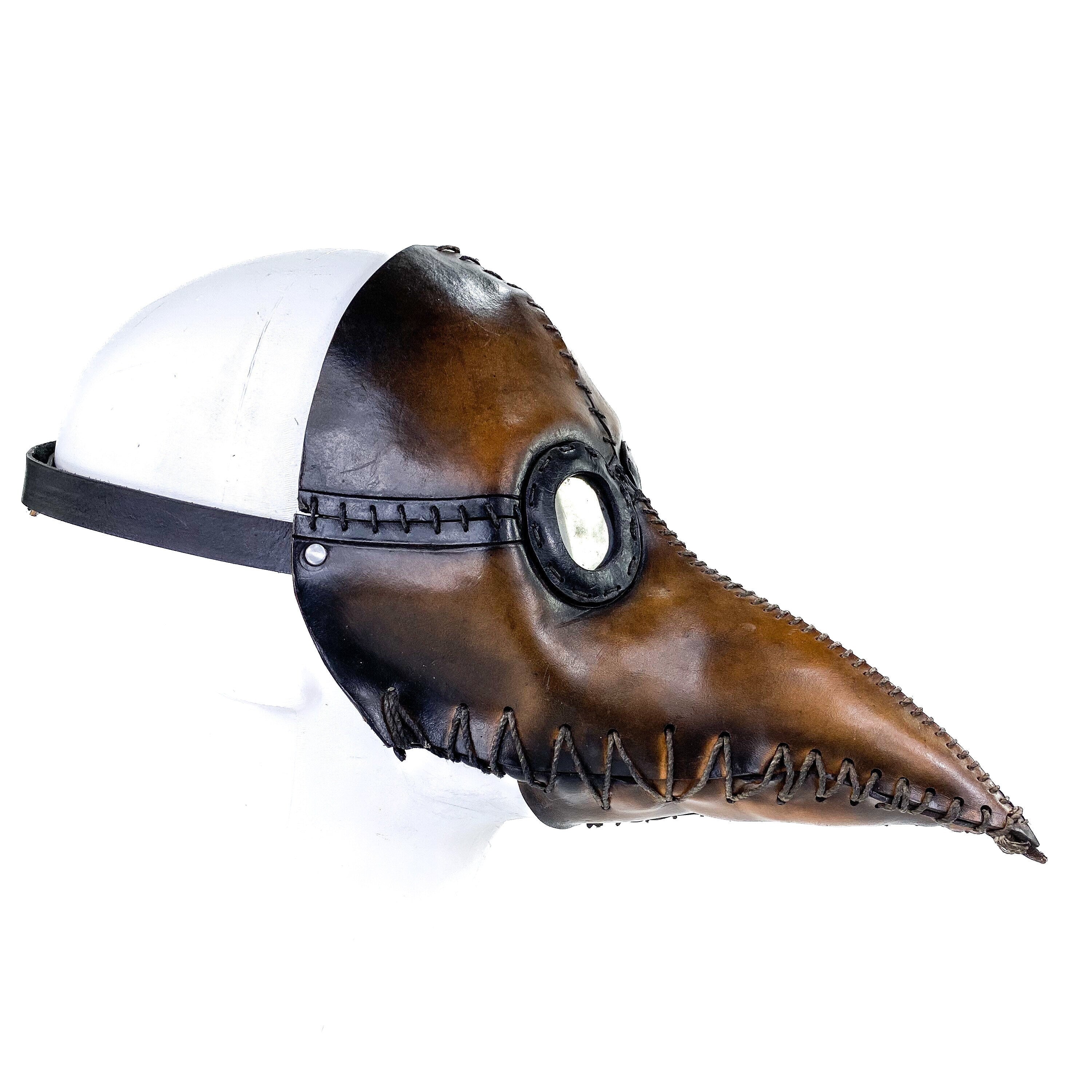 Plague Doctor Handmade Genuine Leather Mask Rockwell Masks