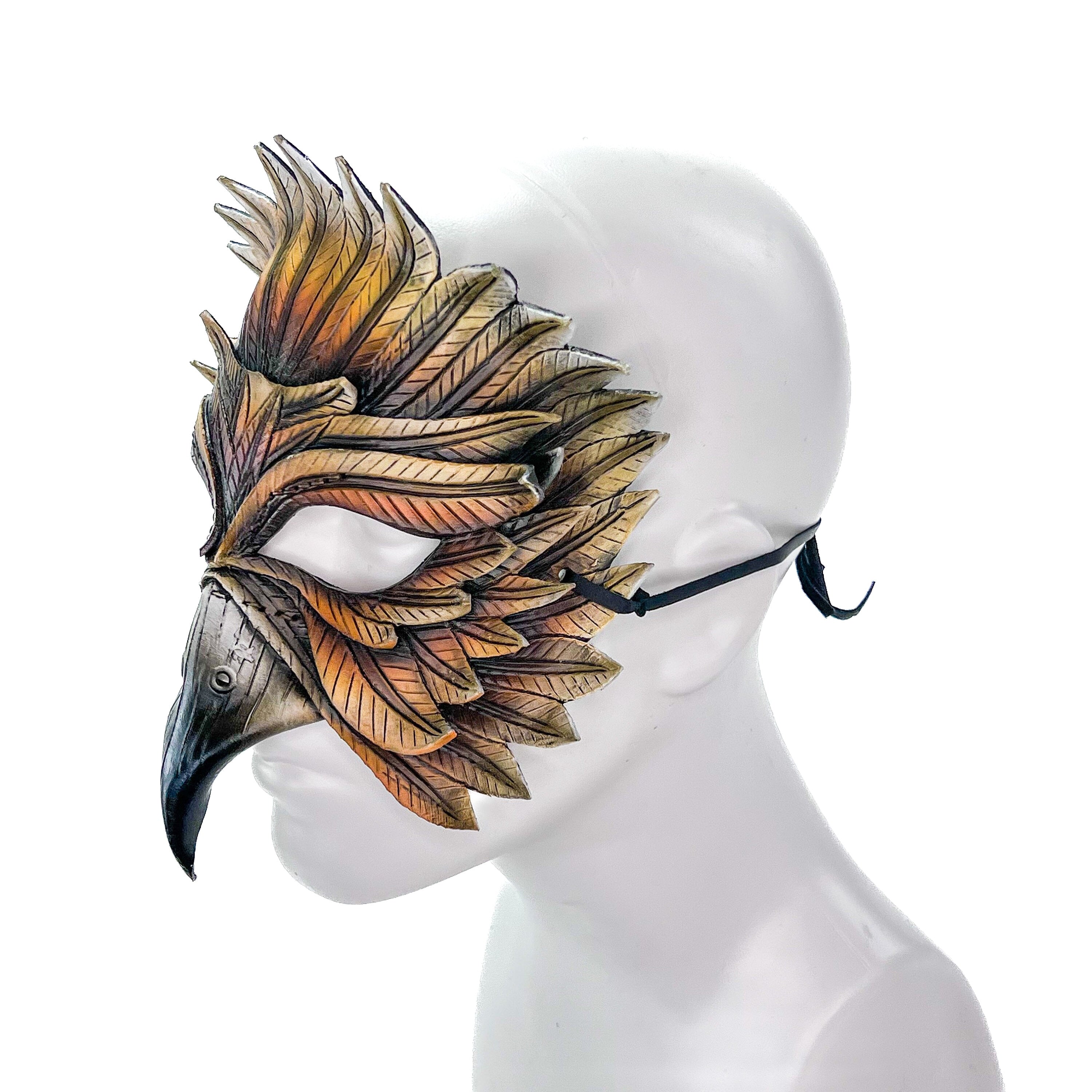 Hawk Handmade Genuine Leather Mask Rockwell Masks