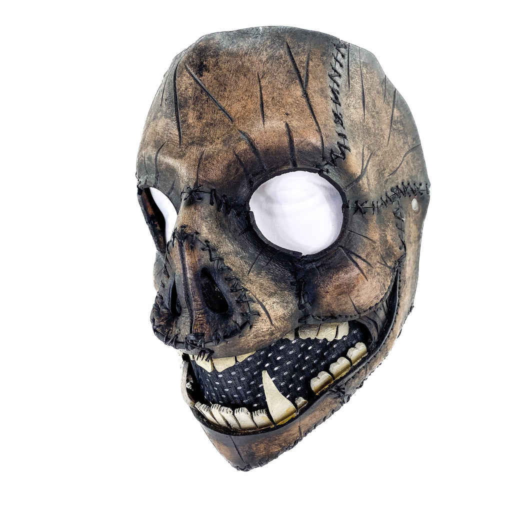 Evil Swine - Genuine Leather Mask - Charred Remains Horror Pig  - Handmade Full Face Cover for Halloween or Performance Costume Rockwell Masks