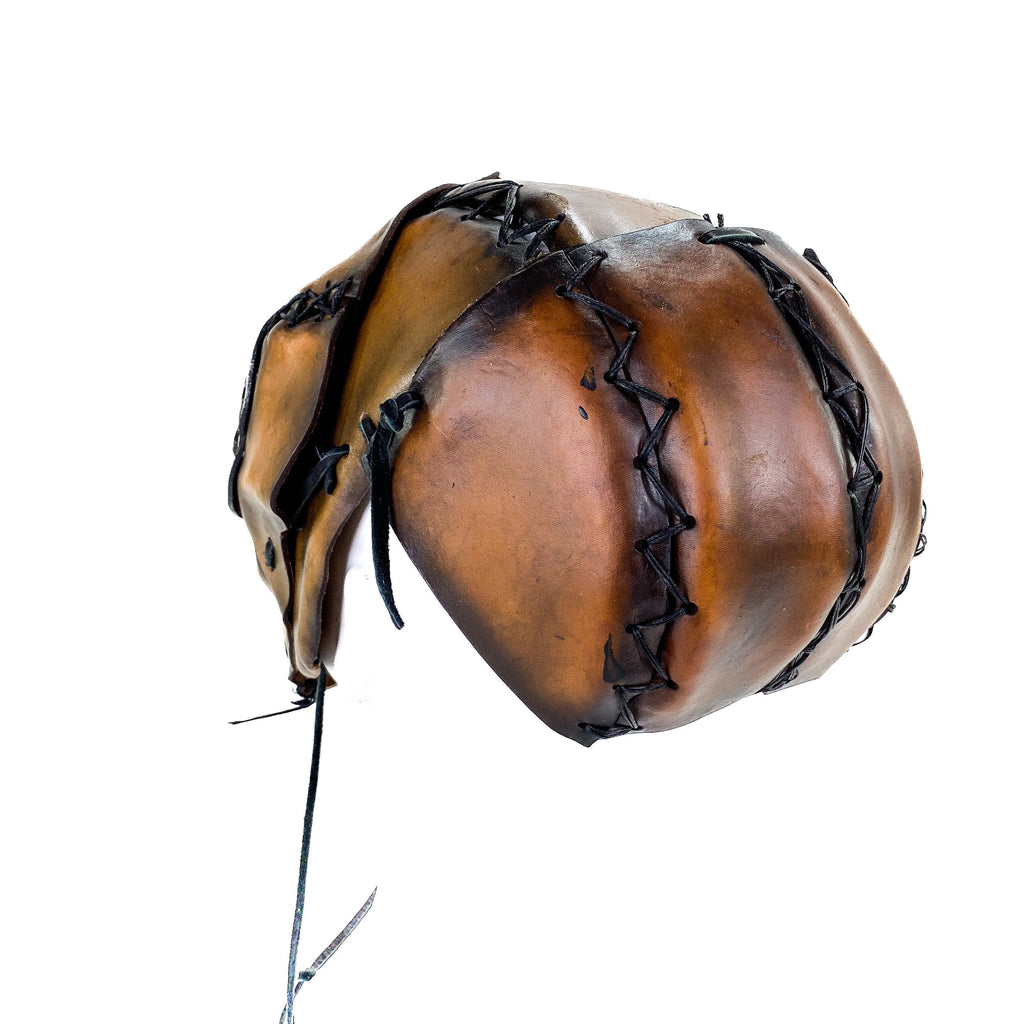 The Toy  - Handmade Leather Mask with Pull Ties Rockwell Masks