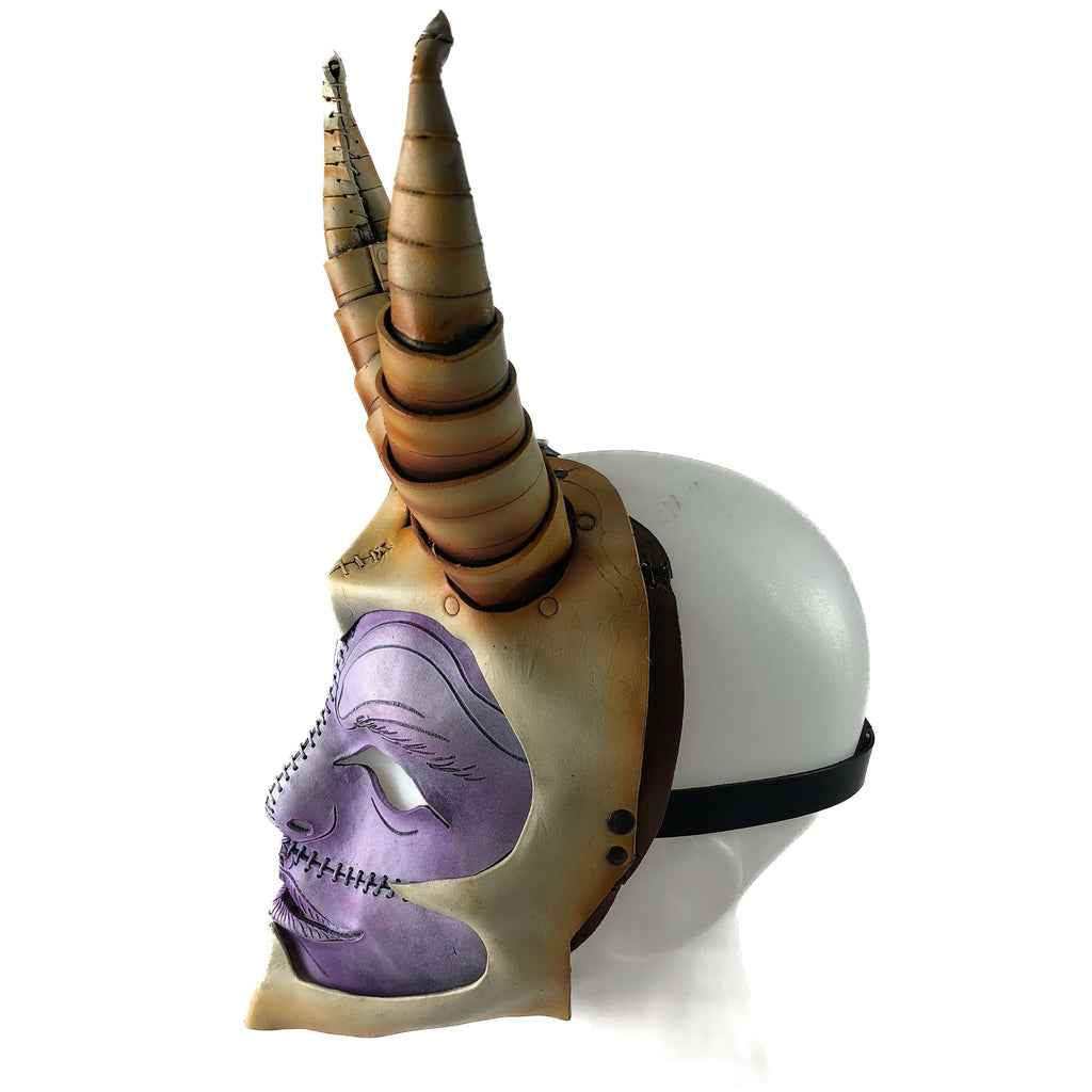 Warhammer Handmade Genuine Leather Mask Rockwell Masks