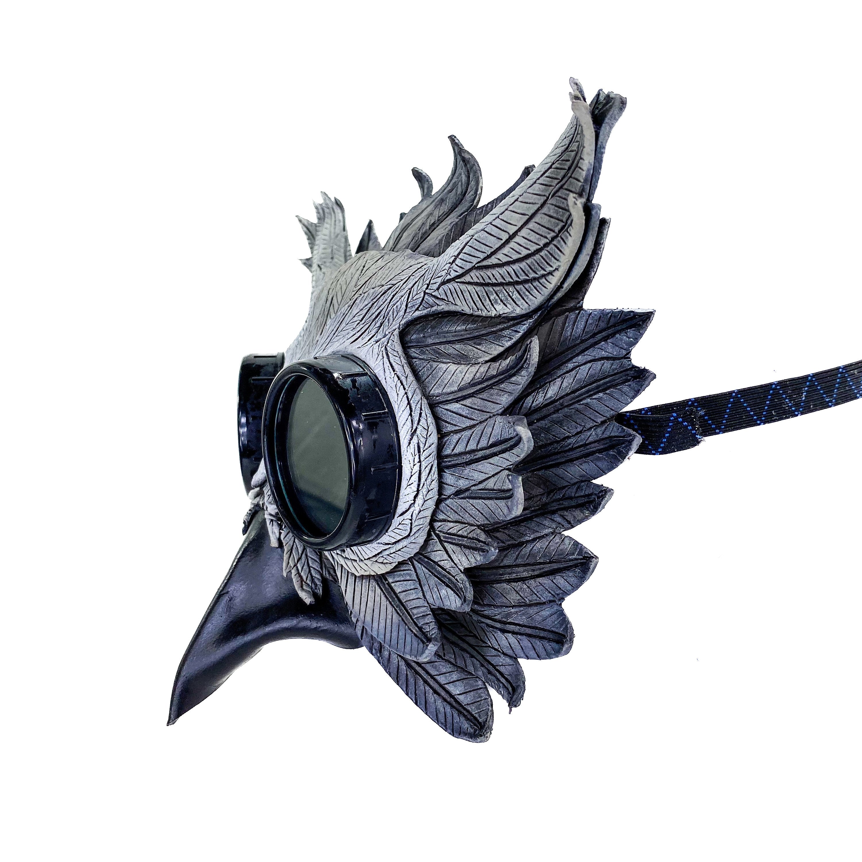Horned Owl Goggles Handmade Genuine Leather Mask Rockwell Masks