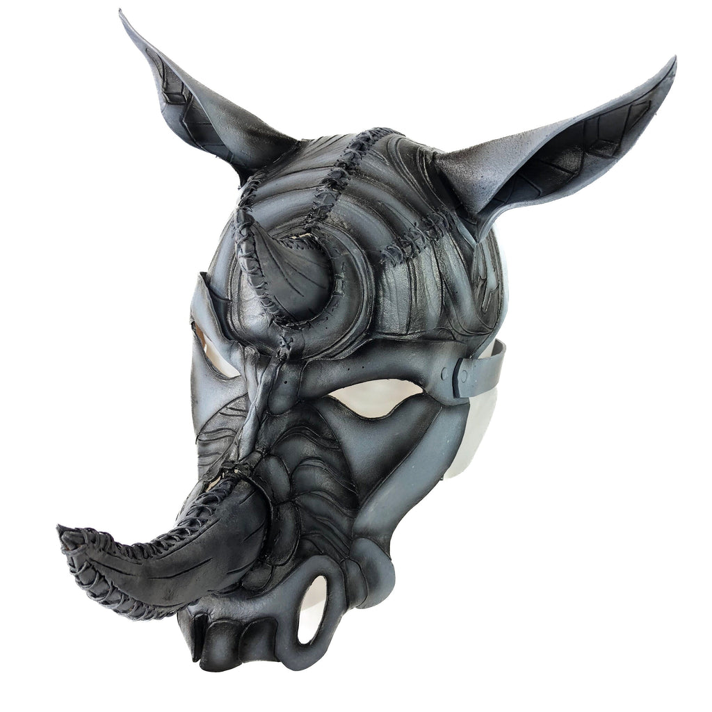 Rhino Handmade Genuine Leather Mask Rockwell Masks