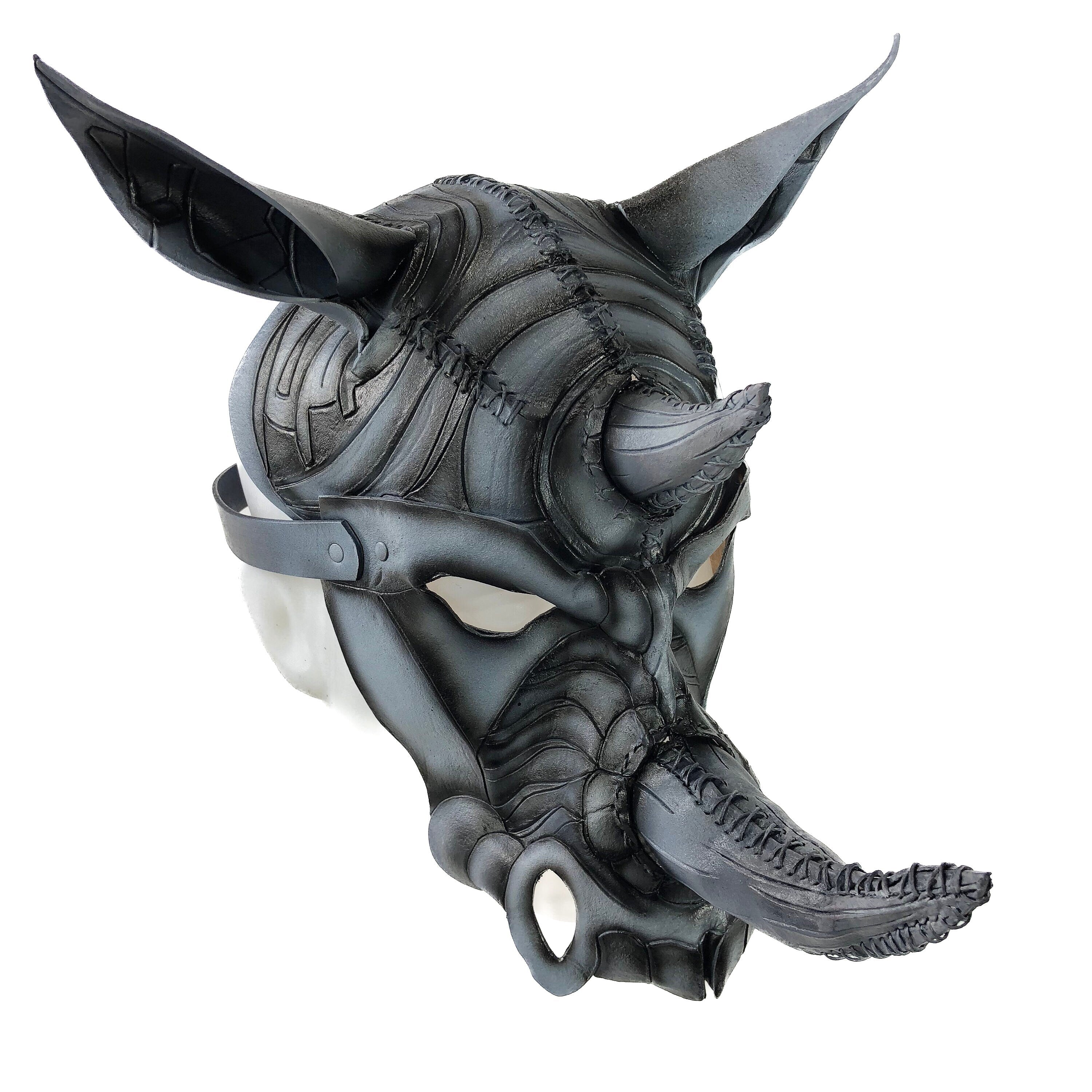 Rhino Handmade Genuine Leather Mask Rockwell Masks