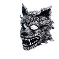 The Grey Lycan - Handmade Genuine Leather Helmet Mask Rockwell Masks